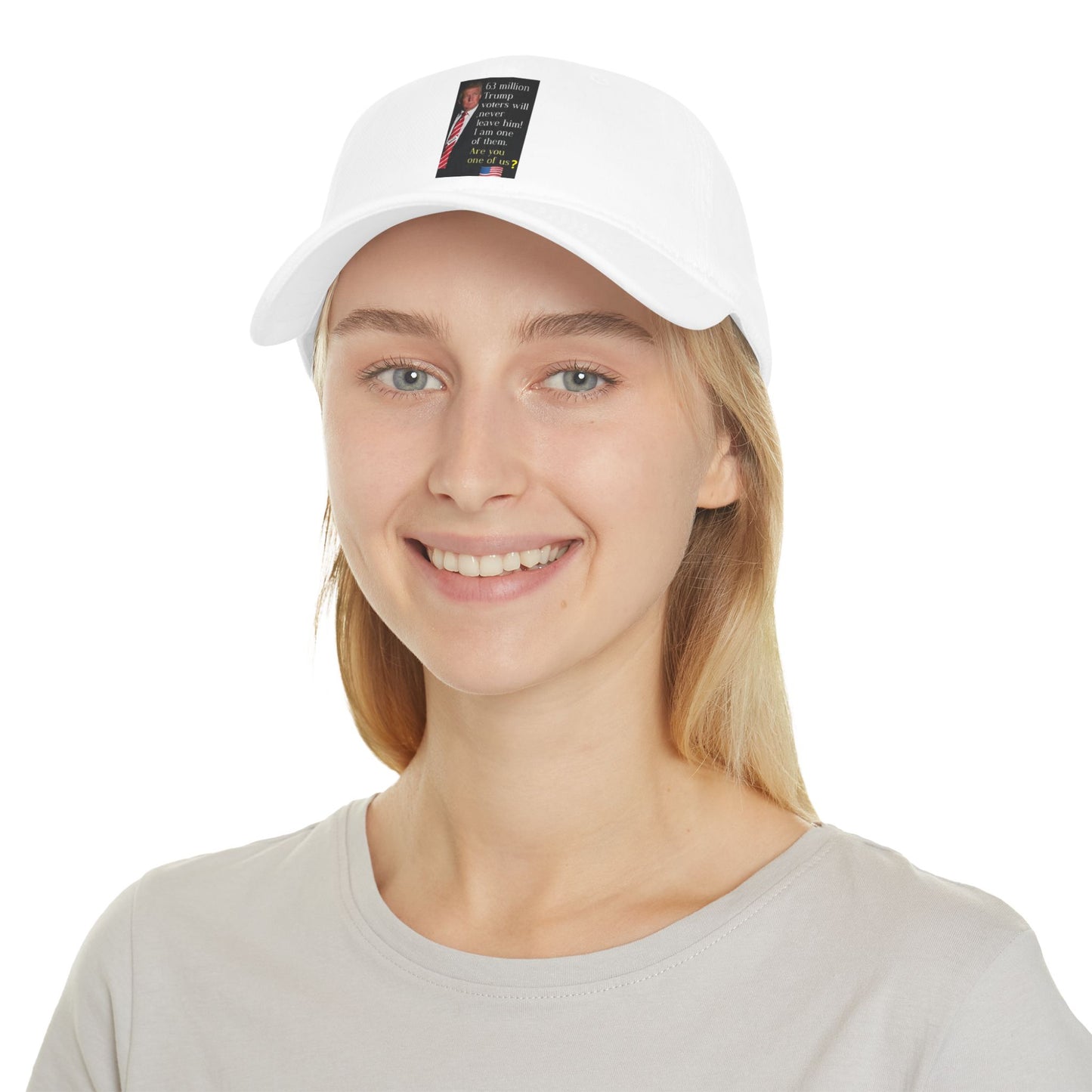 Low Profile Baseball Cap +- Trump 2024