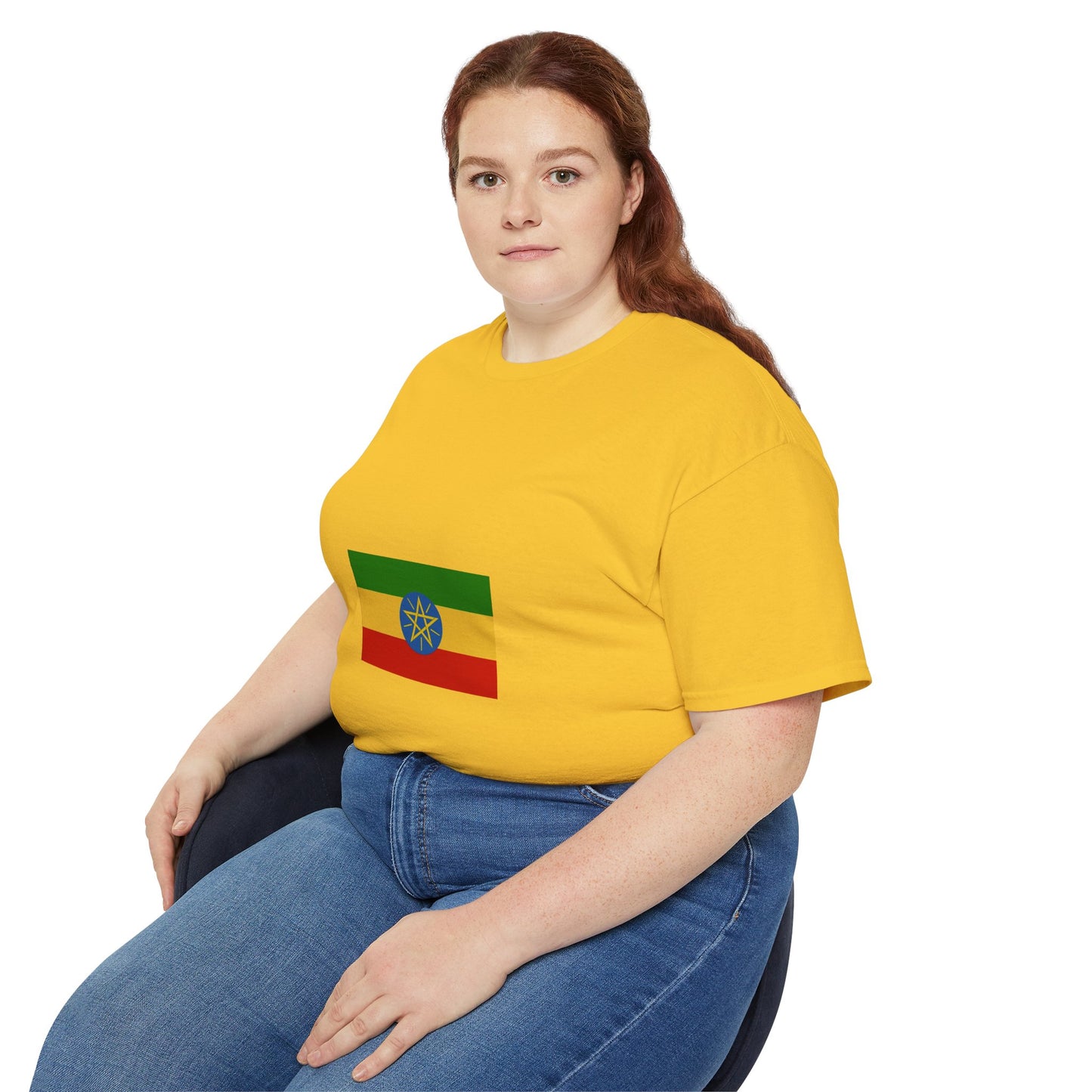 Unisex Ultra Cotton Tee -- Ethiopian Federal Flag Tshirt