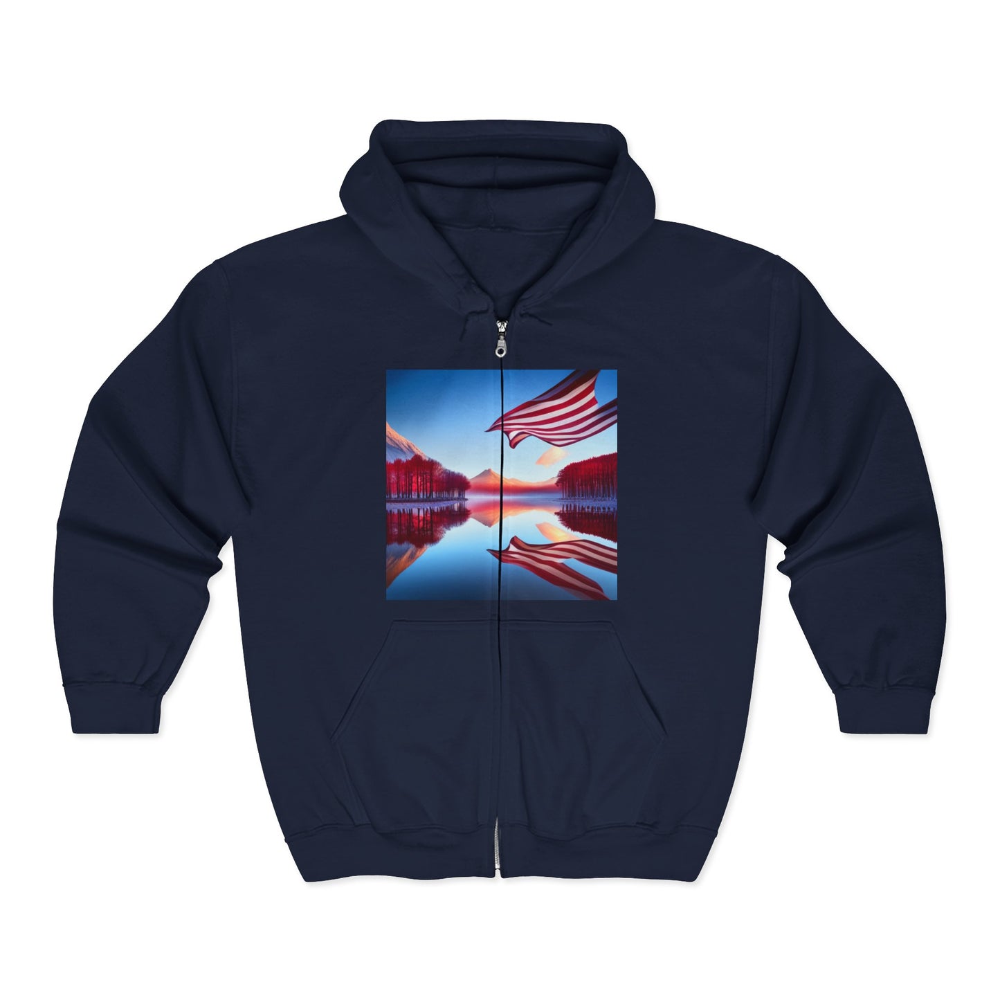 Unisex Heavy Blend™ Full Zip Hooded Sweatshirt ,-- USA