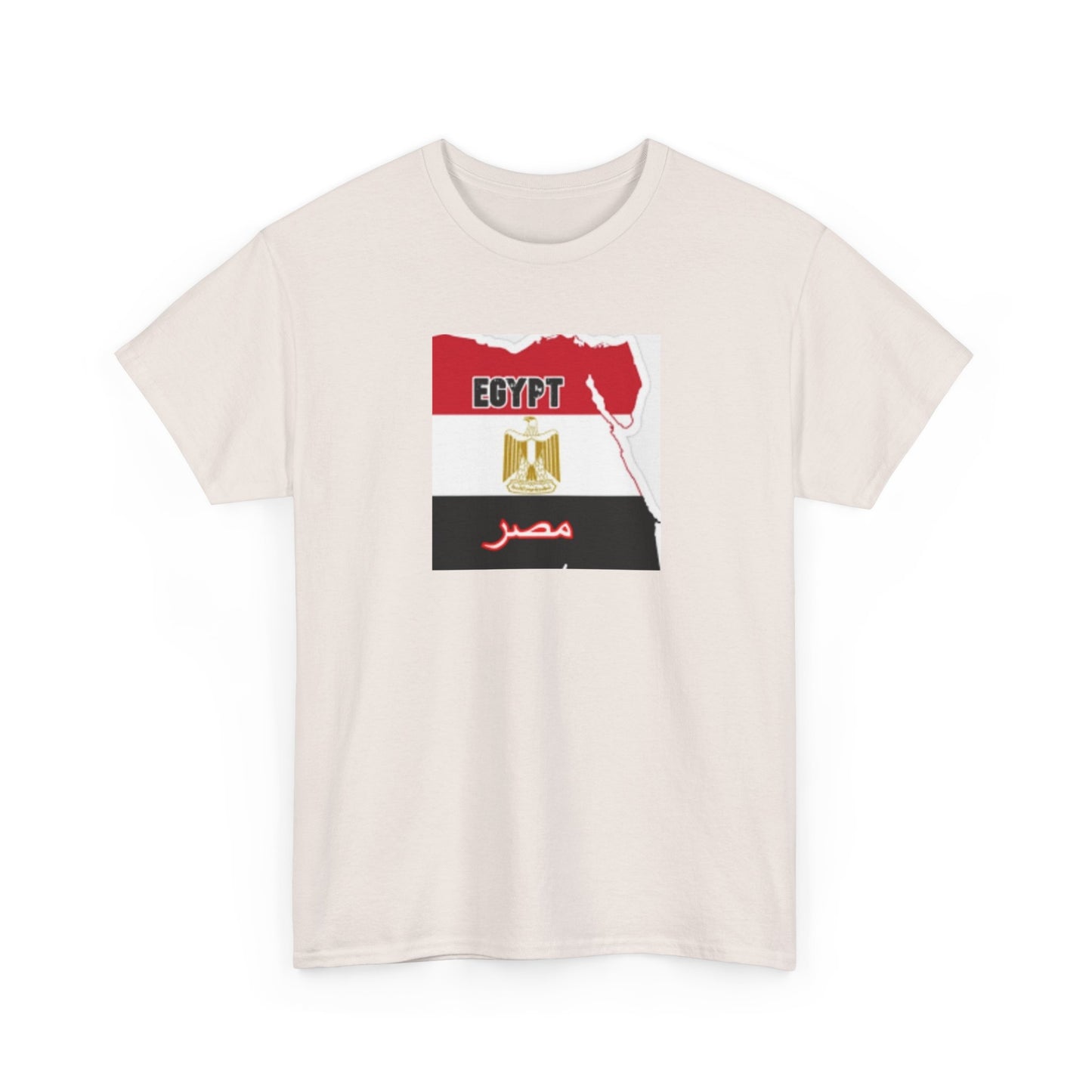 Unisex Heavy Cotton Tee -- Egypt flag and map