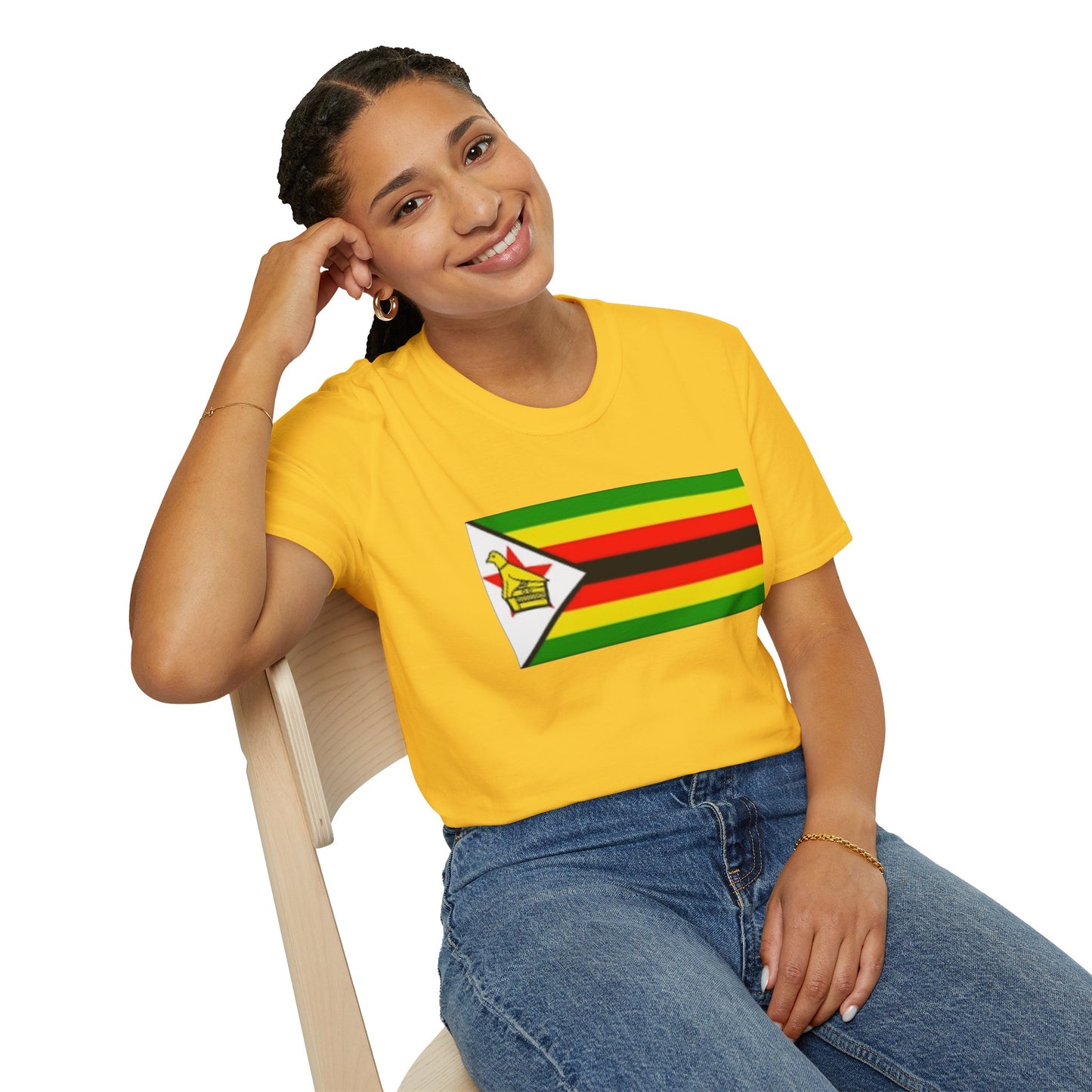 Unisex Softstyle T-Shirt -- Zimbabwe