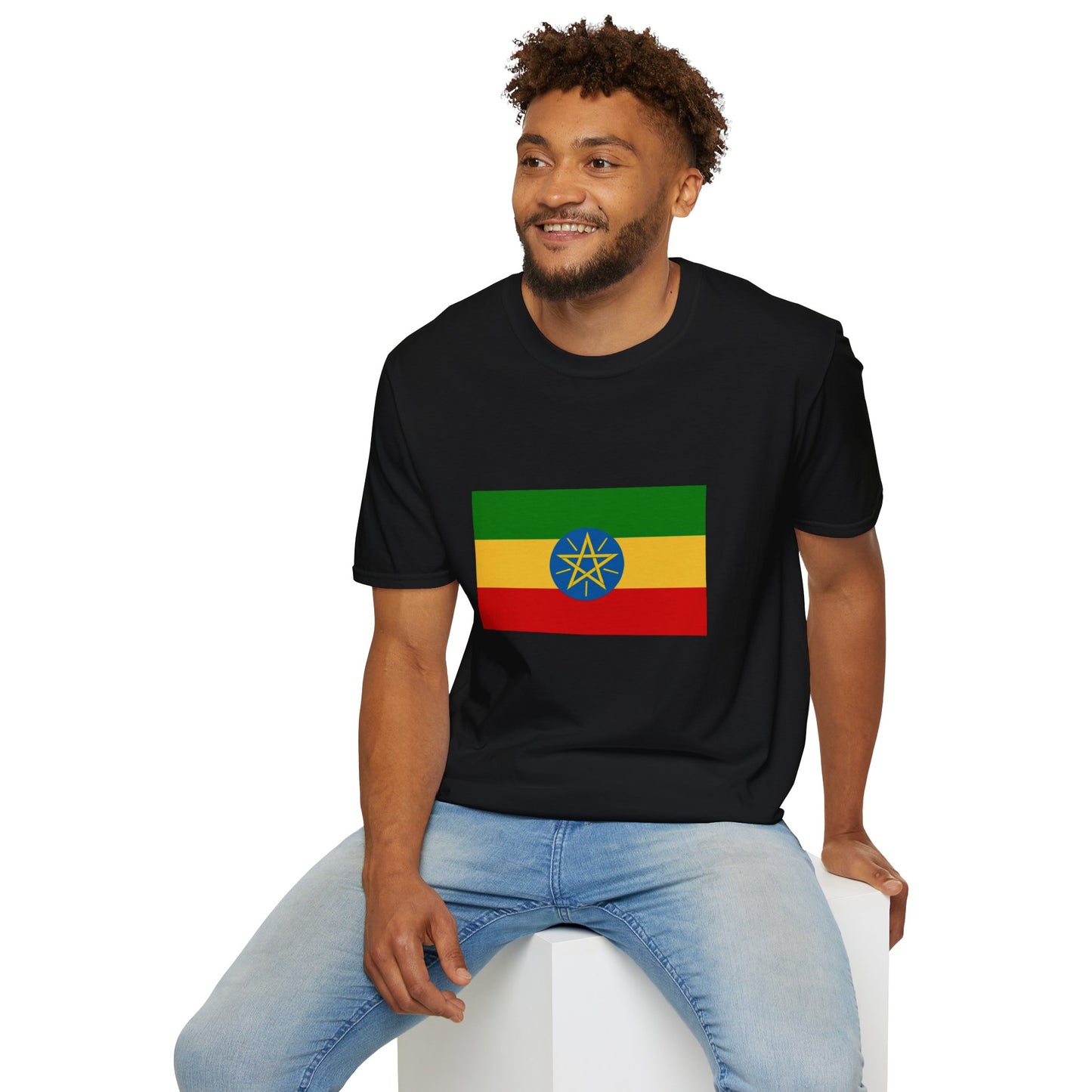Unisex Softstyle T-Shirt -- Ethiopia Federal Flag