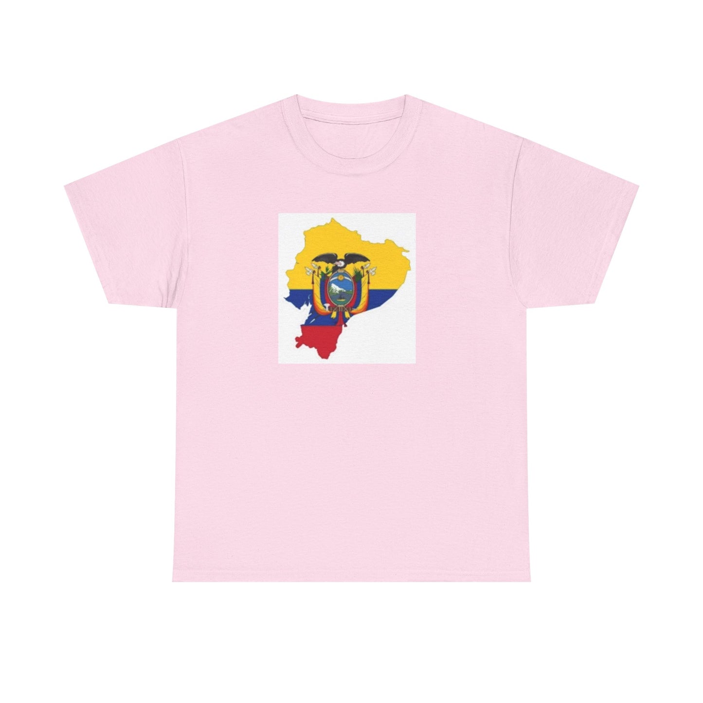 Unisex Heavy Cotton Tee -- Ecuador flag and map