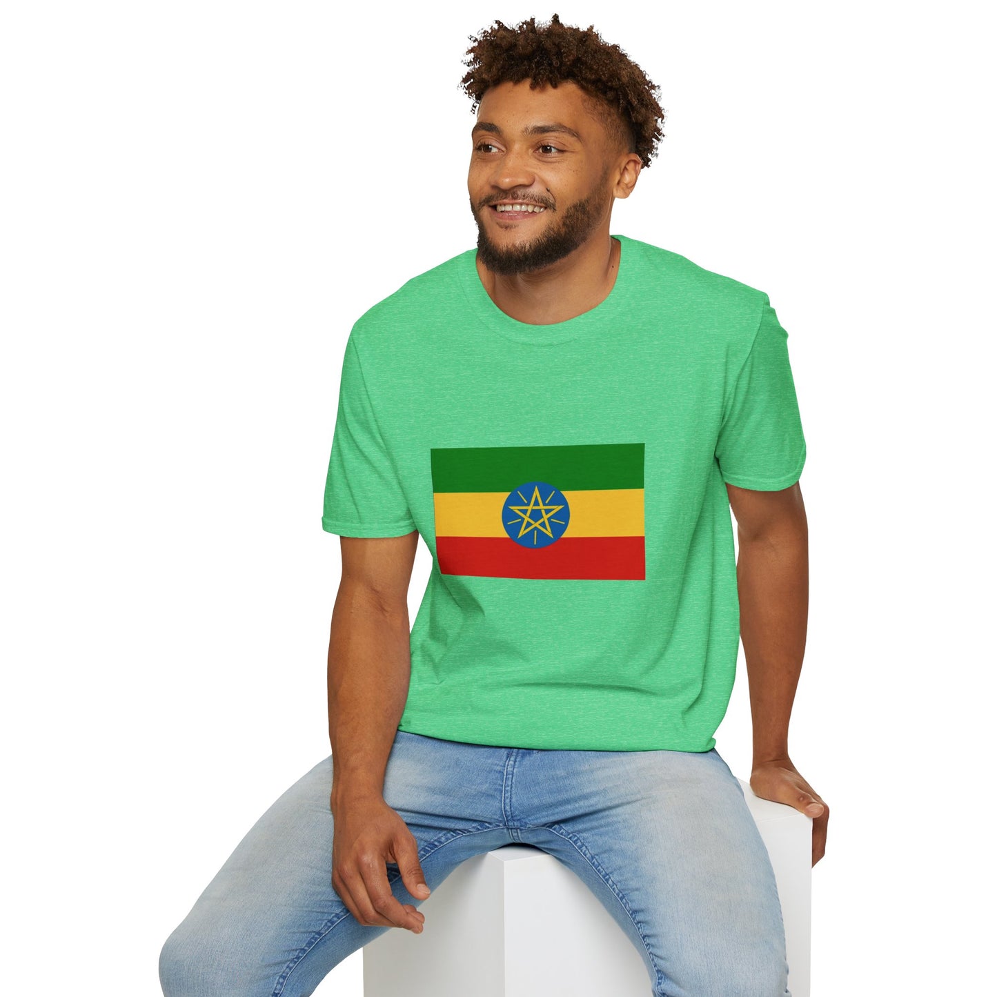 Unisex Softstyle T-Shirt -- Ethiopia Federal Flag