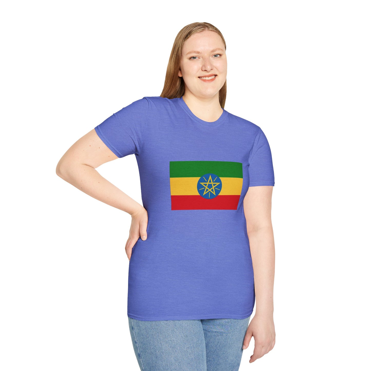 Unisex Softstyle T-Shirt -- Ethiopia Federal Flag
