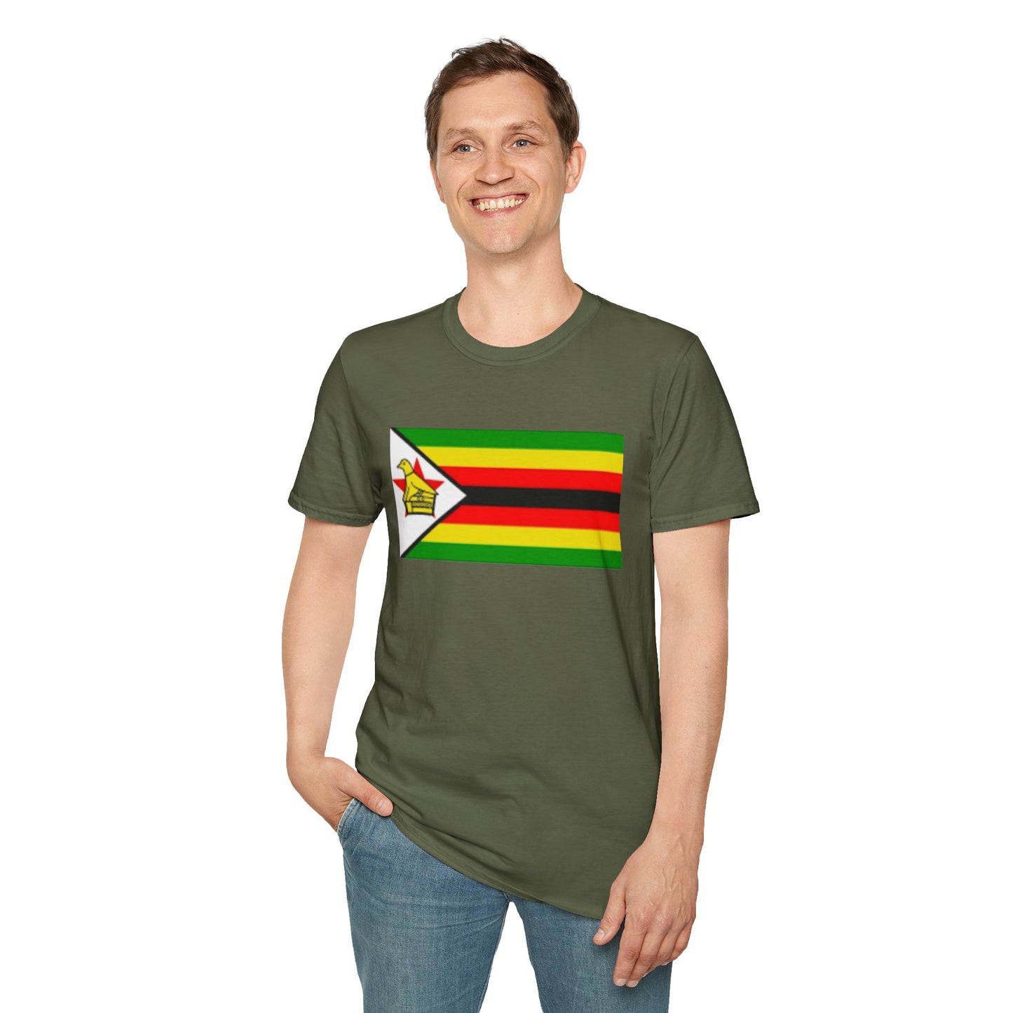 Unisex Softstyle T-Shirt -- Zimbabwe