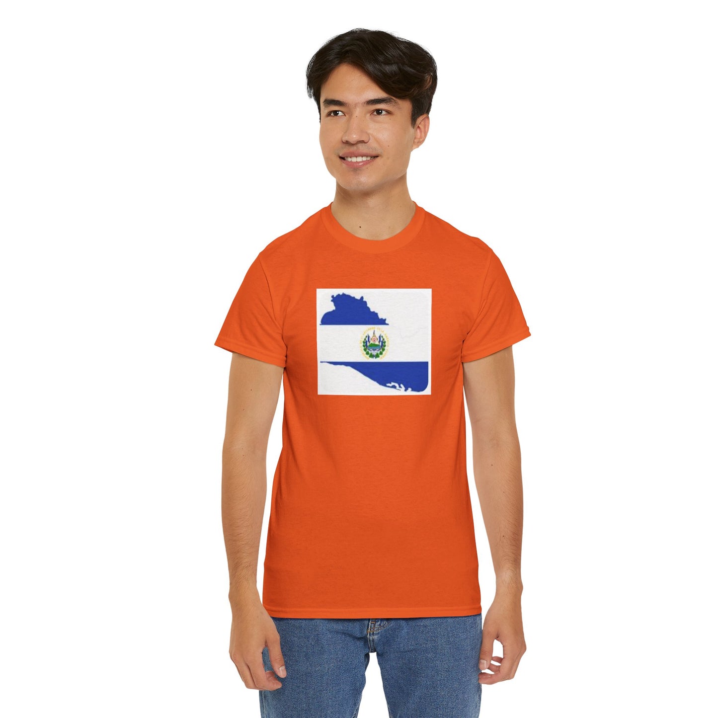 Unisex Heavy Cotton Tee -- el Salvador flag and map