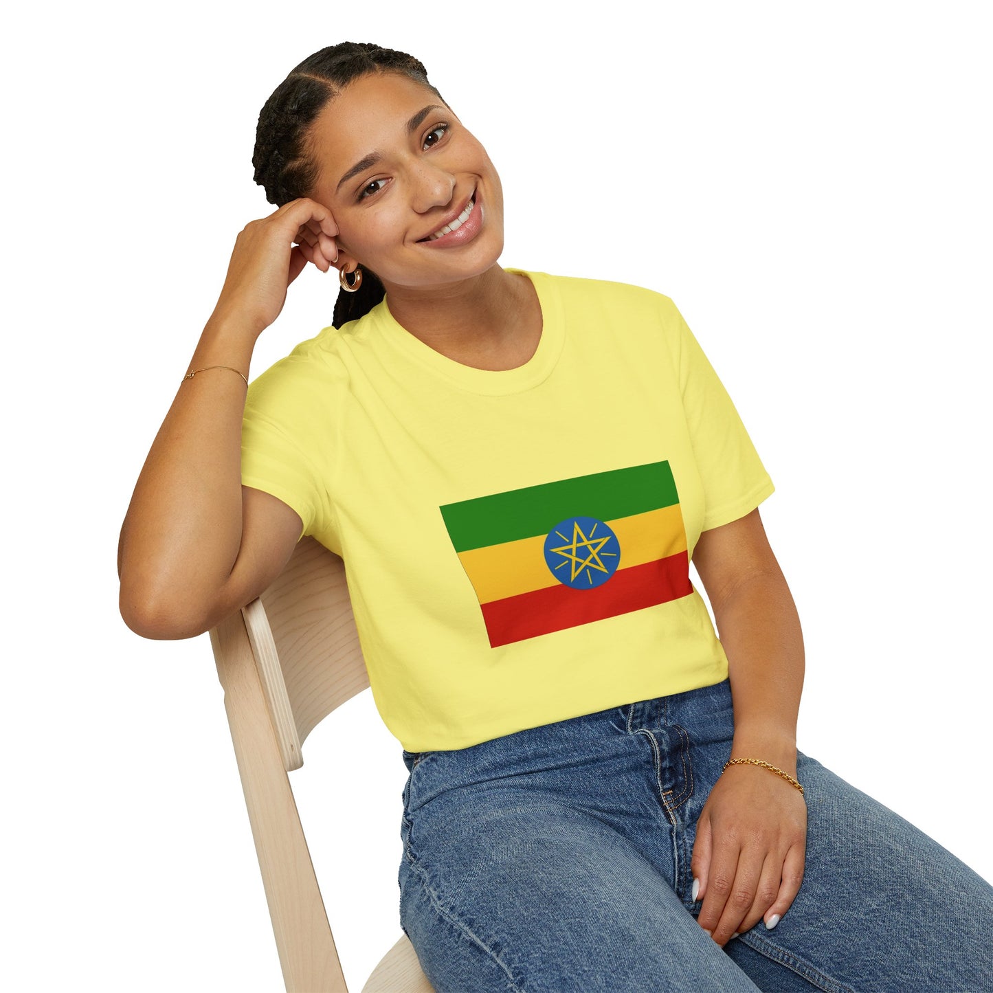 Unisex Softstyle T-Shirt -- Ethiopia Federal Flag