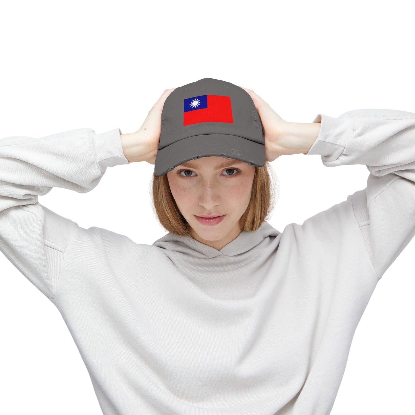 Unisex Distressed Cap -- Taiwan