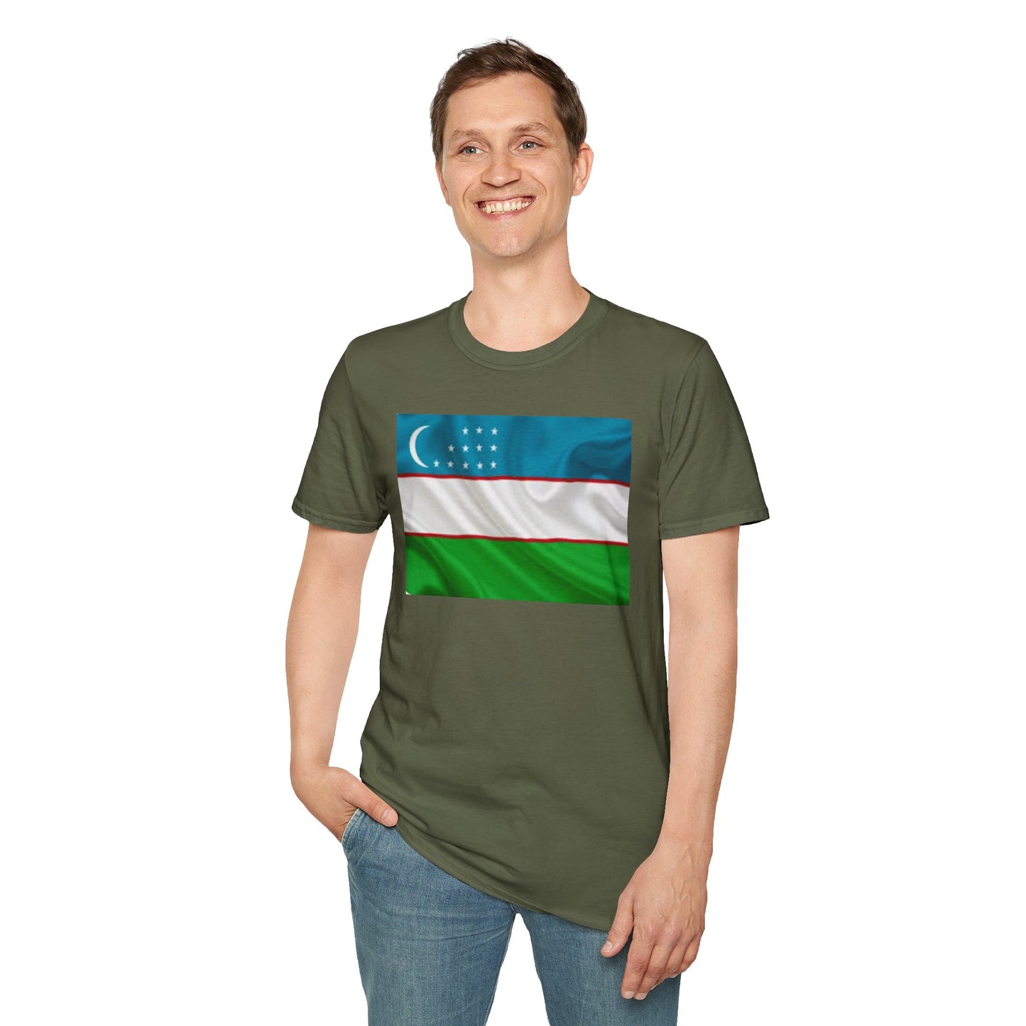 Unisex Softstyle T-Shirt -- Uzbekistan
