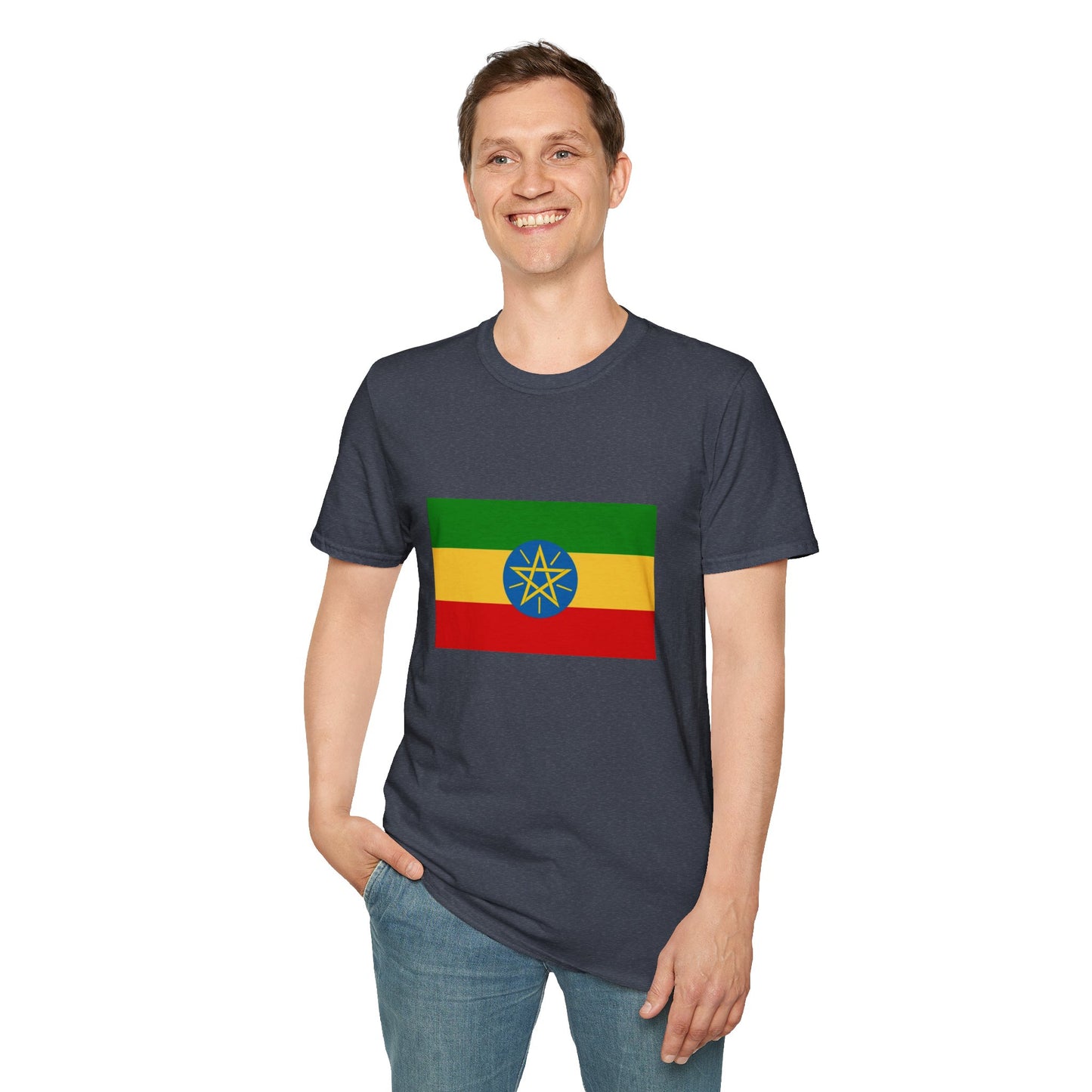 Unisex Softstyle T-Shirt -- Ethiopia Federal Flag