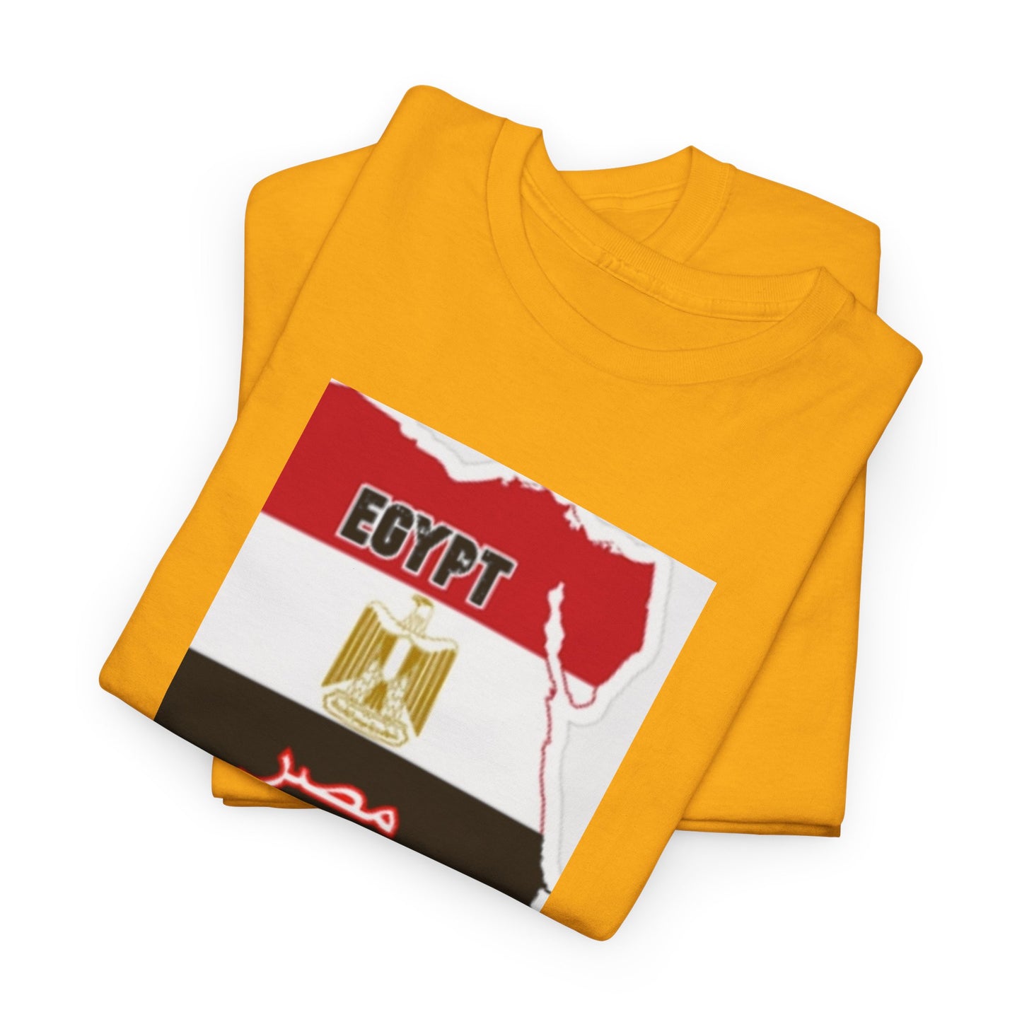 Unisex Heavy Cotton Tee -- Egypt flag and map