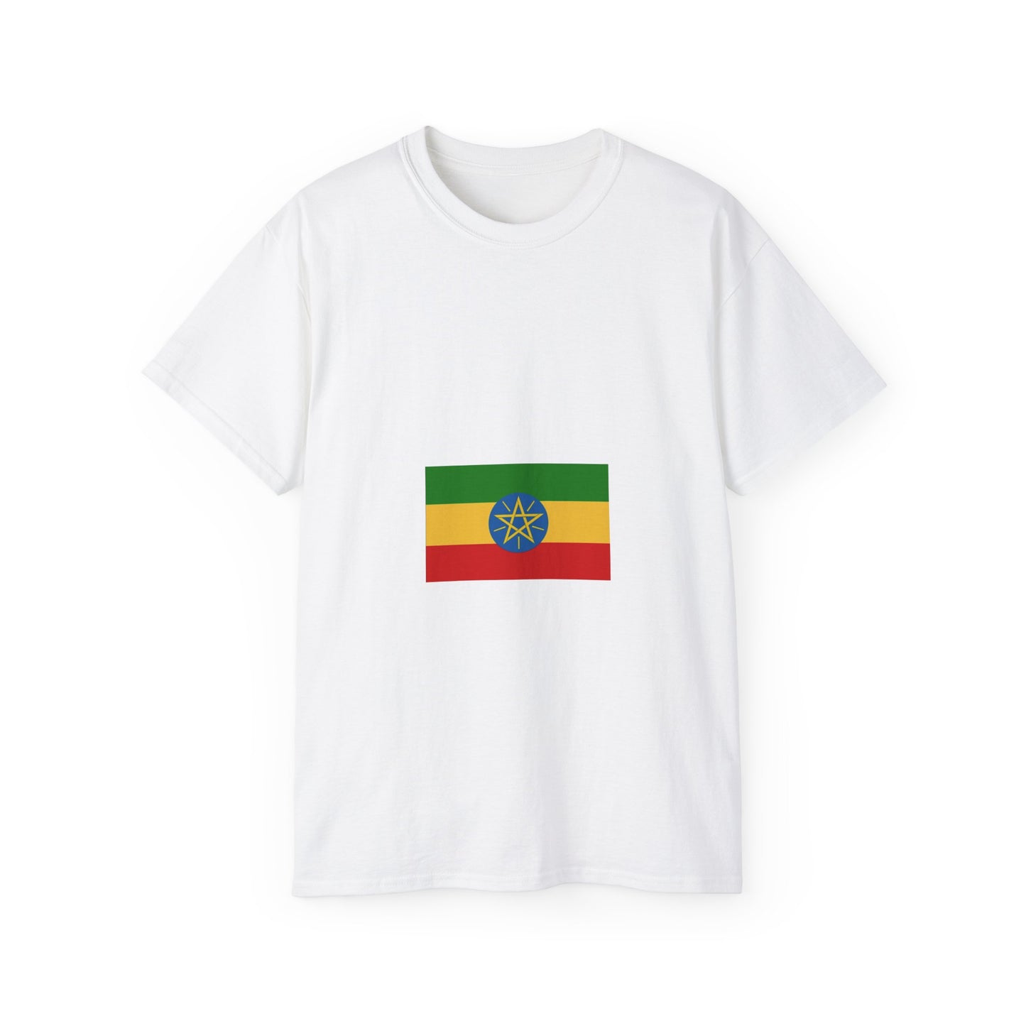 Unisex Ultra Cotton Tee -- Ethiopian Federal Flag Tshirt