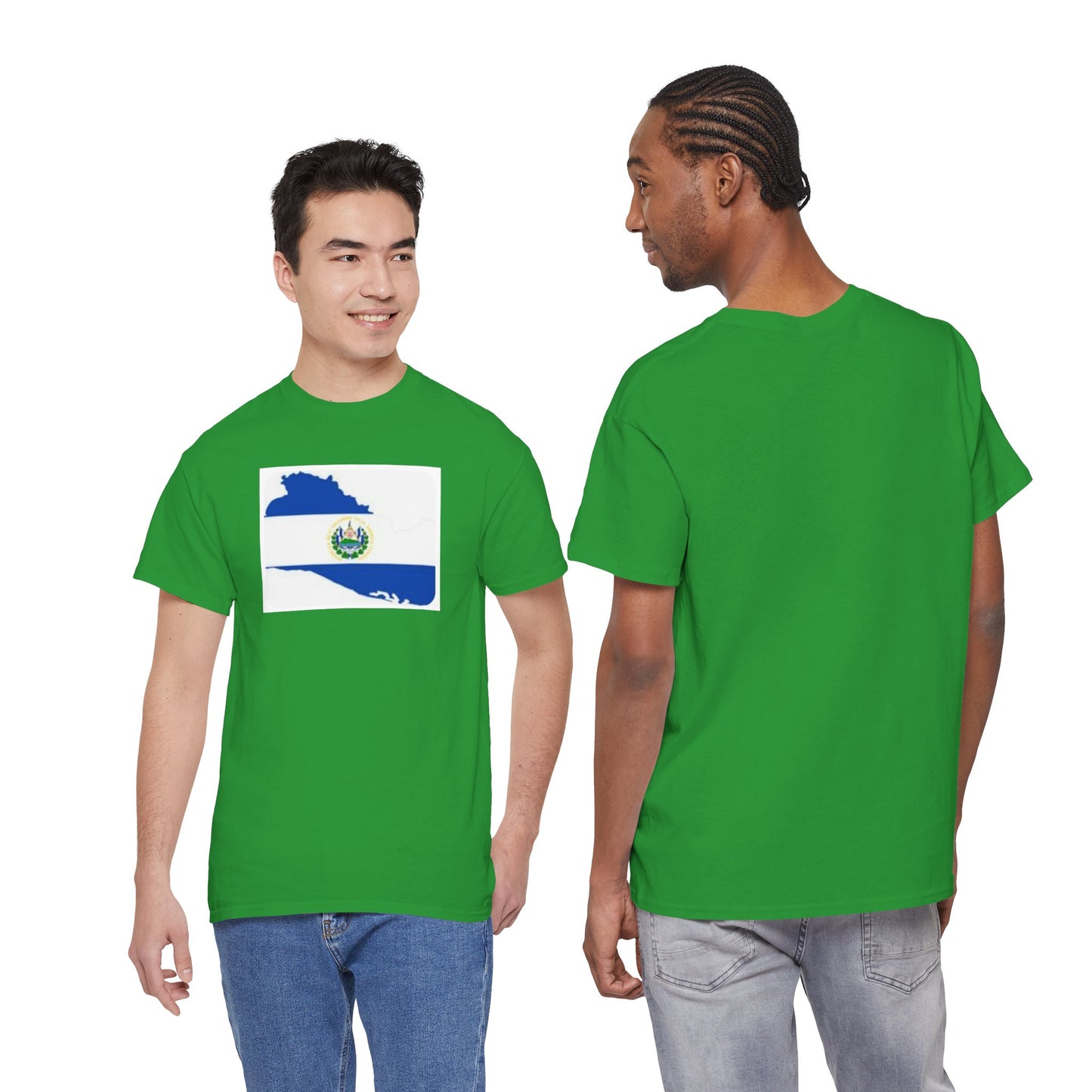 Unisex Heavy Cotton Tee -- el Salvador flag and map
