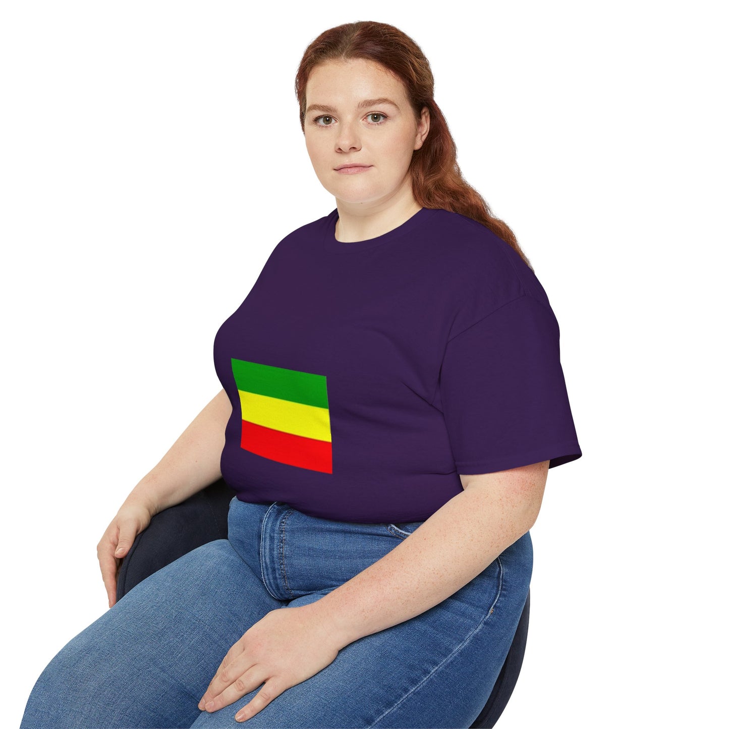 Unisex Ultra Cotton Tee - Ethiopan Flag no star