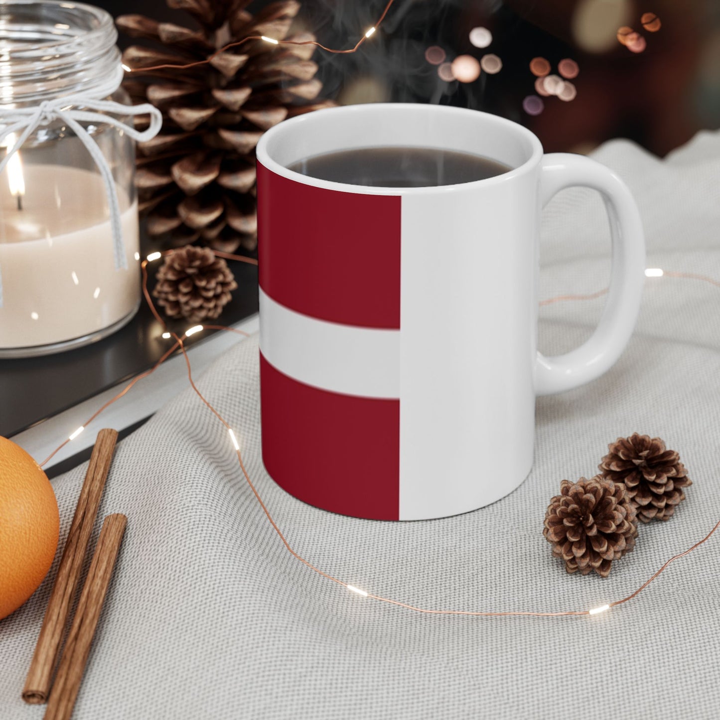Ceramic Mug 11oz -- Latvia