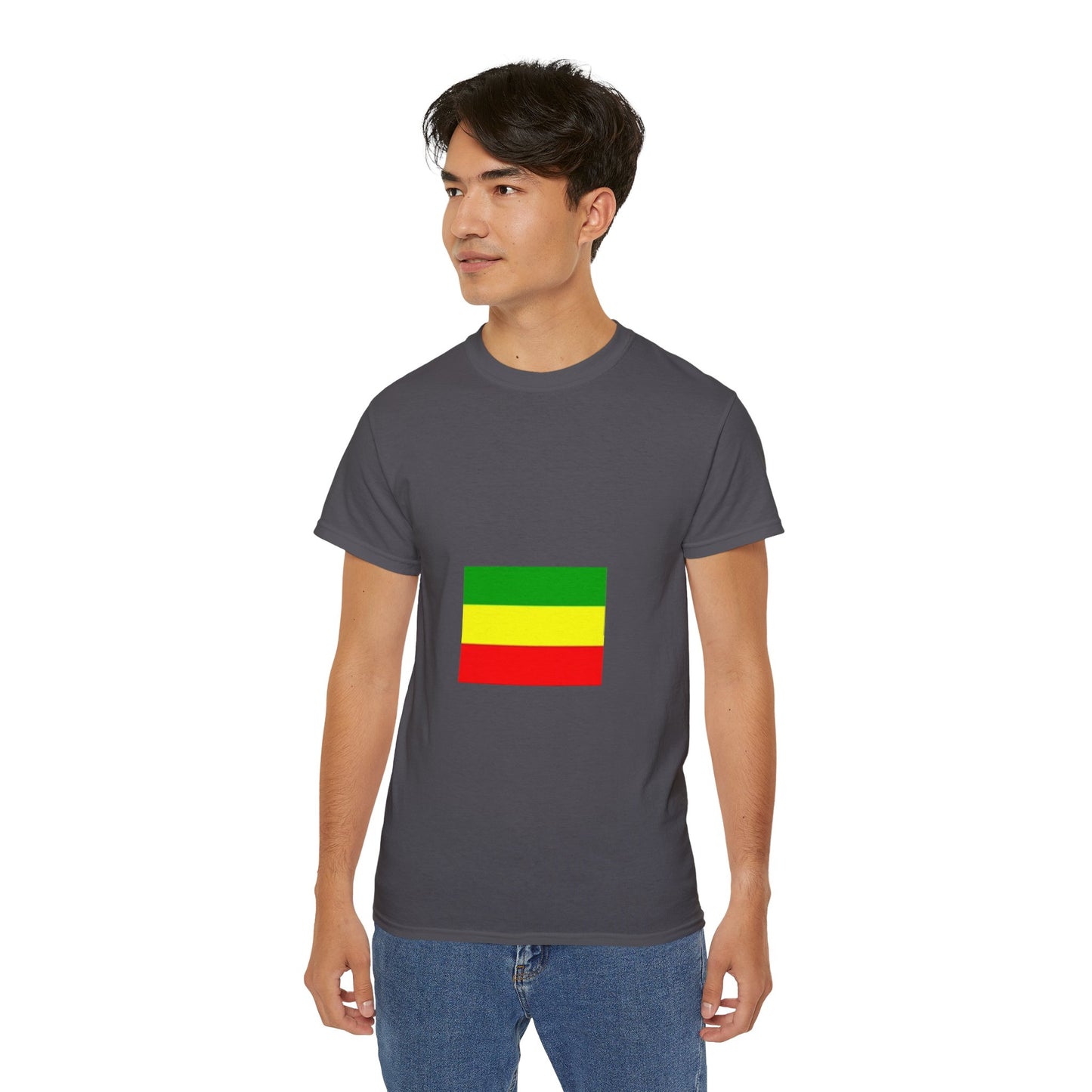 Unisex Ultra Cotton Tee - Ethiopan Flag no star