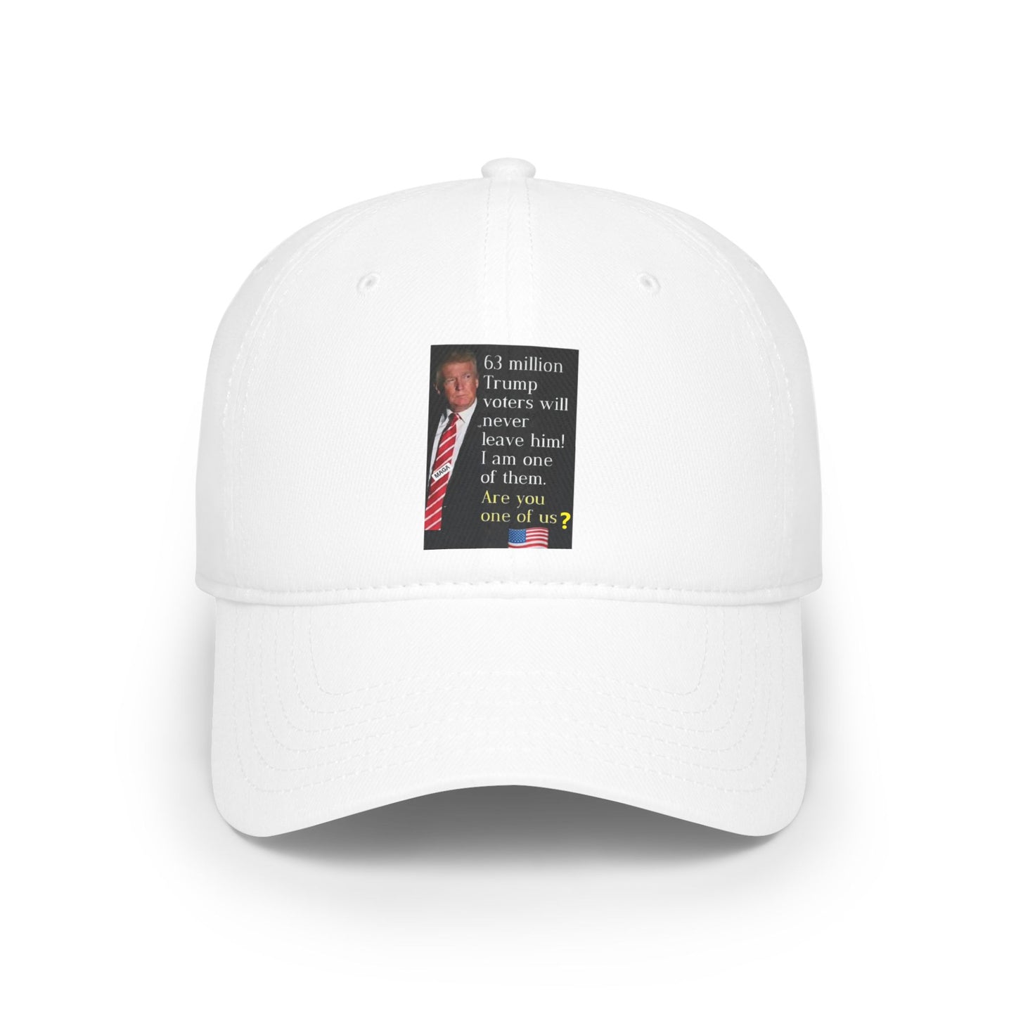 Low Profile Baseball Cap +- Trump 2024
