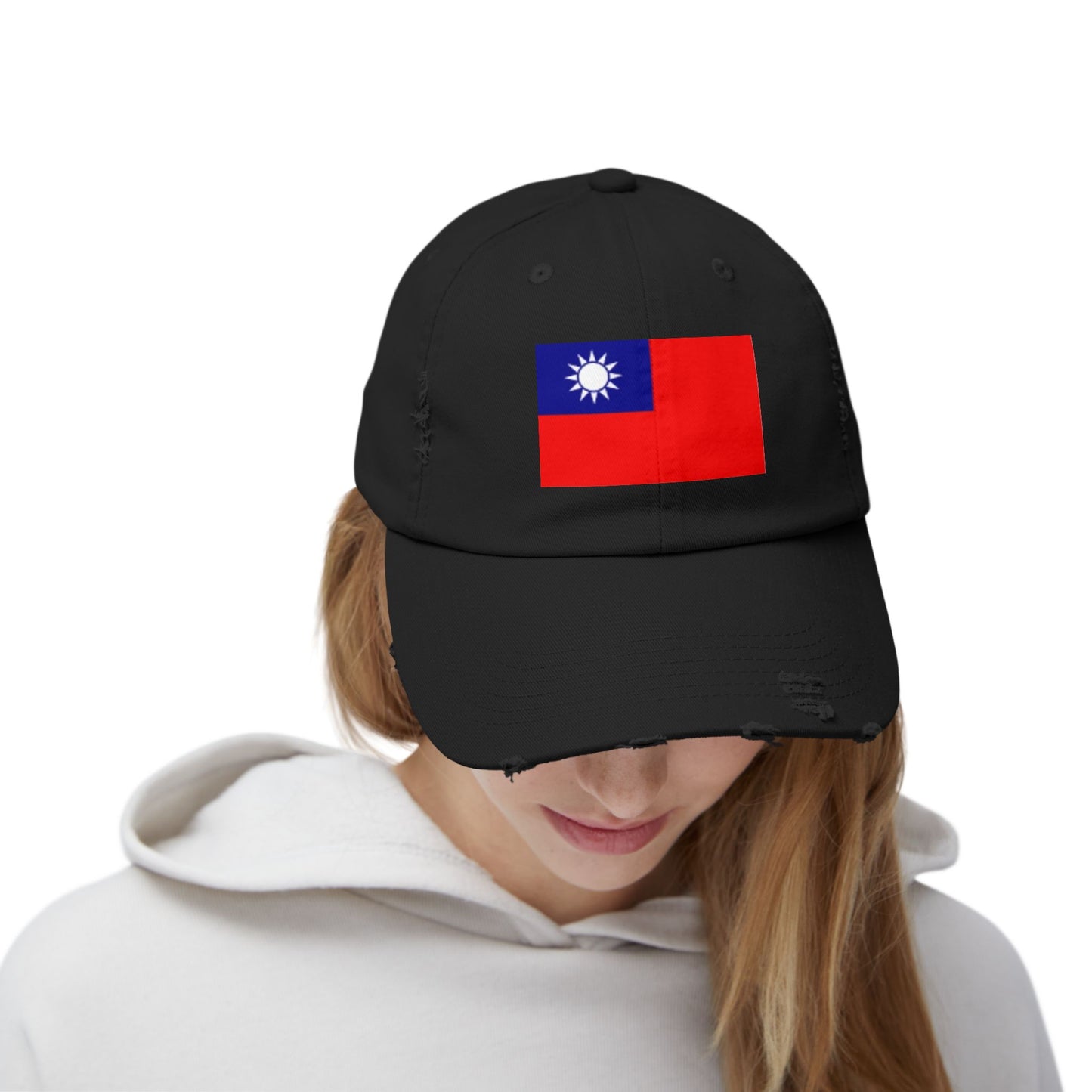 Unisex Distressed Cap -- Taiwan