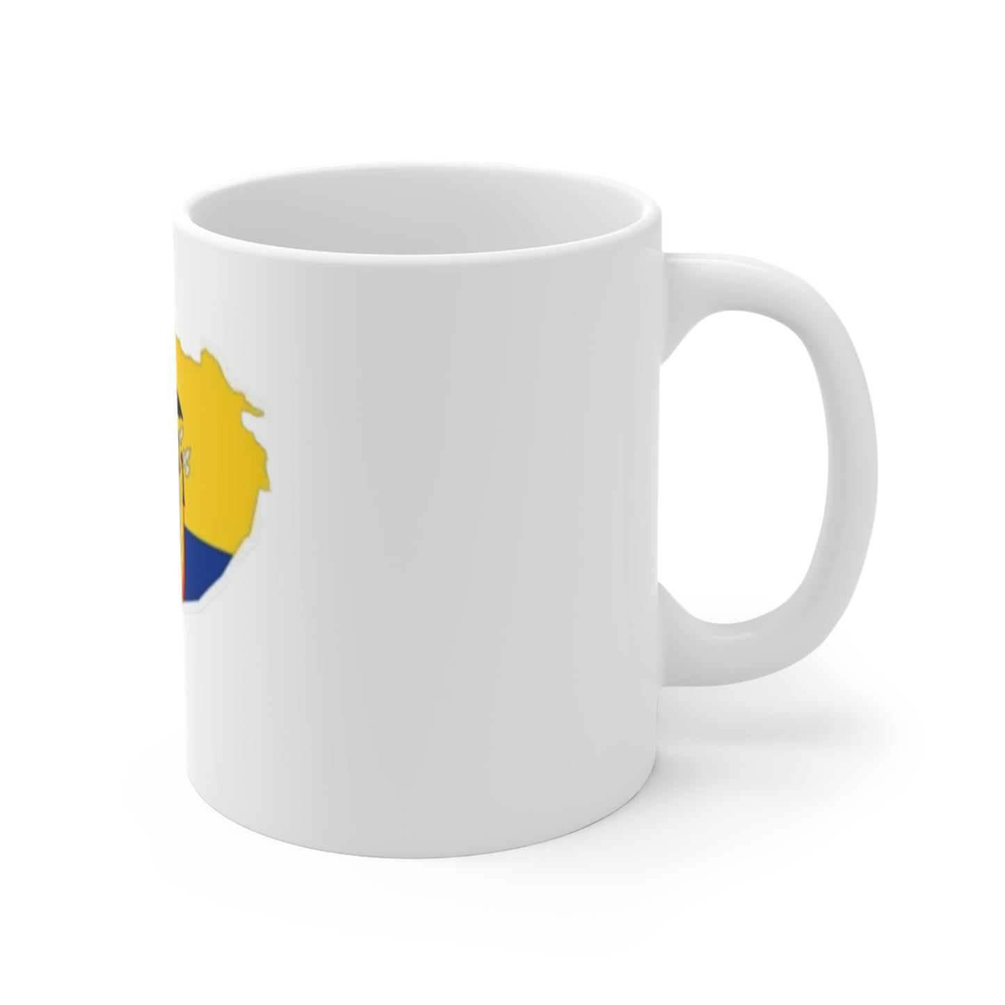 Mug 11oz Ecuador flag and map