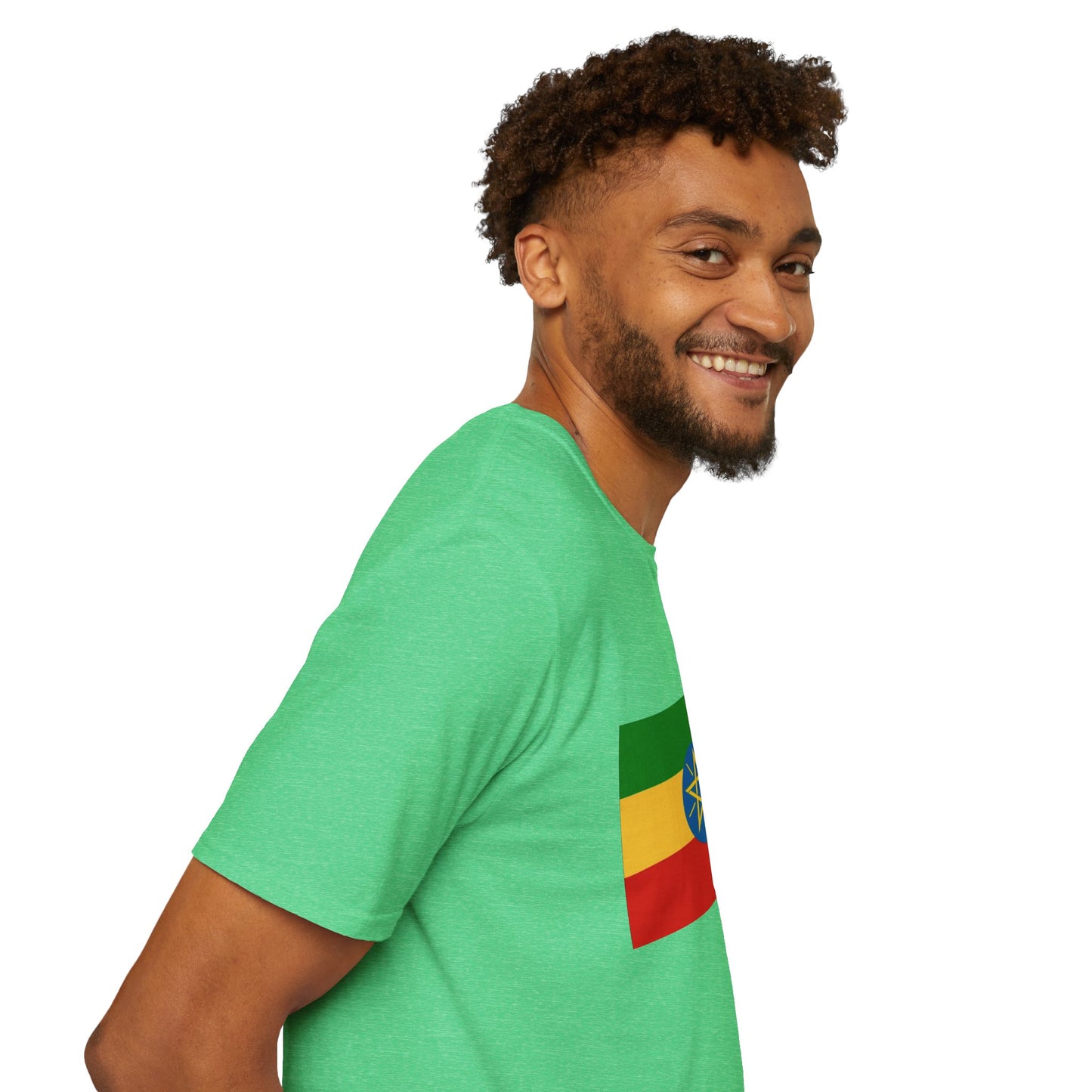 Unisex Softstyle T-Shirt -- Ethiopia Federal Flag