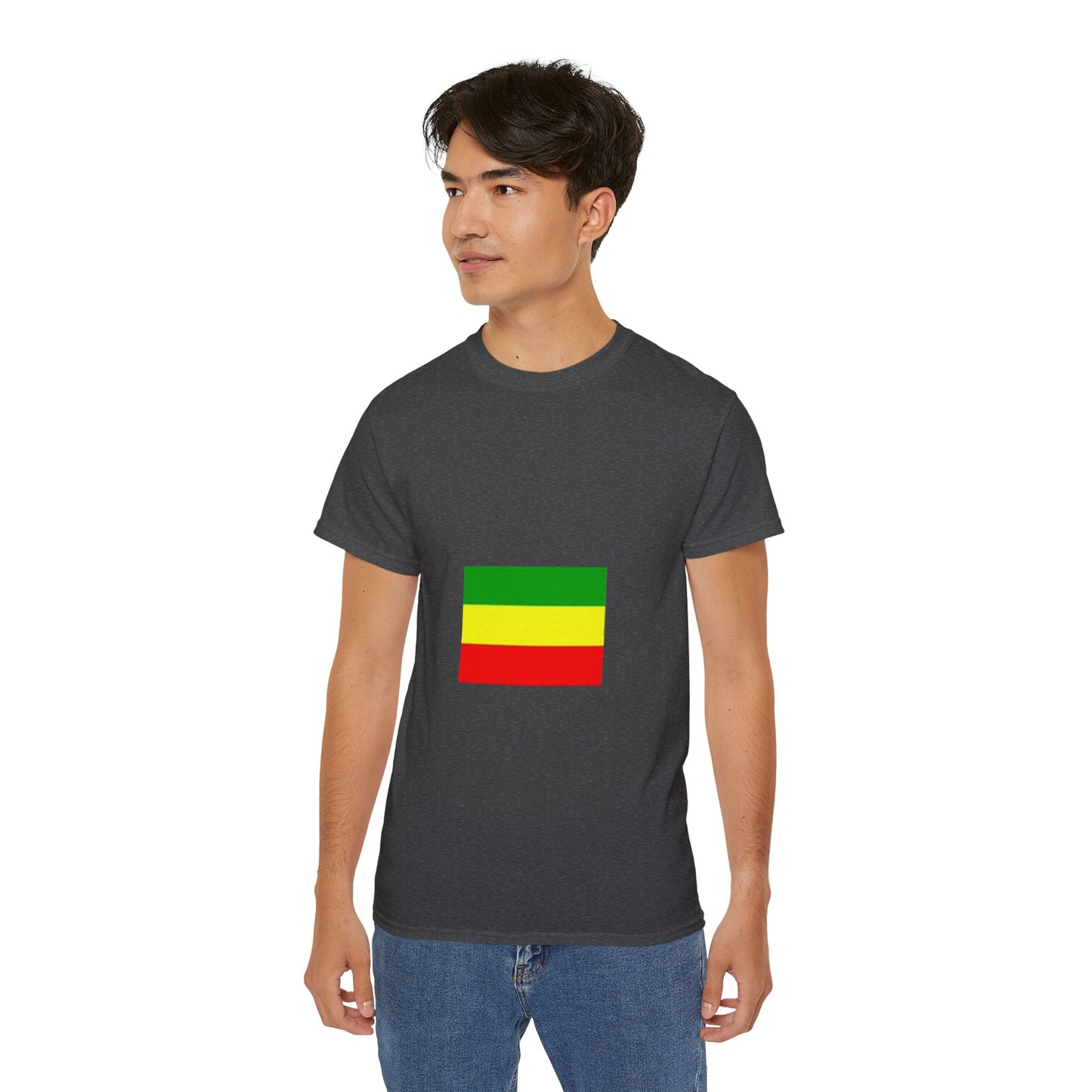 Unisex Ultra Cotton Tee - Ethiopan Flag no star
