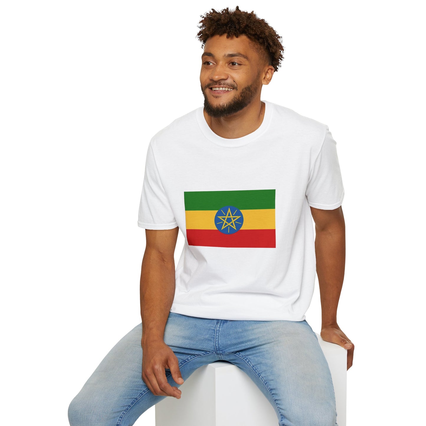 Unisex Softstyle T-Shirt -- Ethiopia Federal Flag