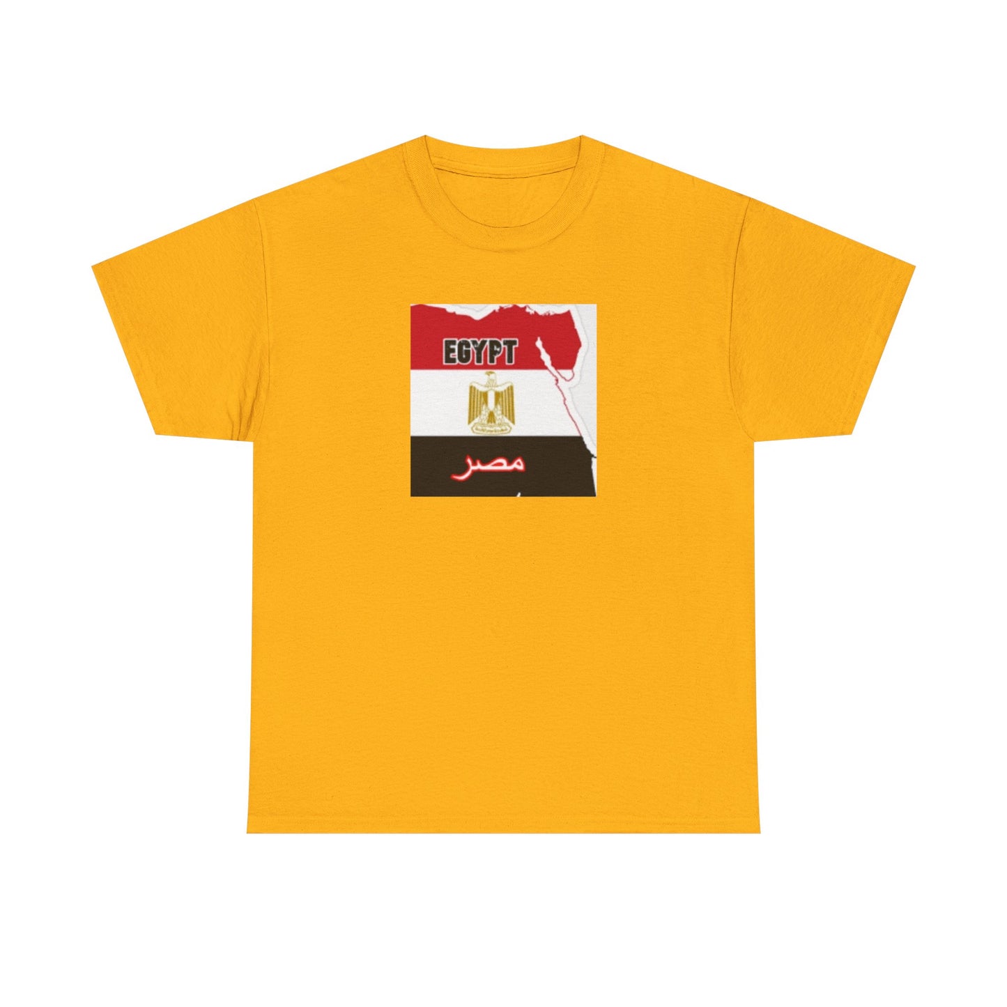 Unisex Heavy Cotton Tee -- Egypt flag and map