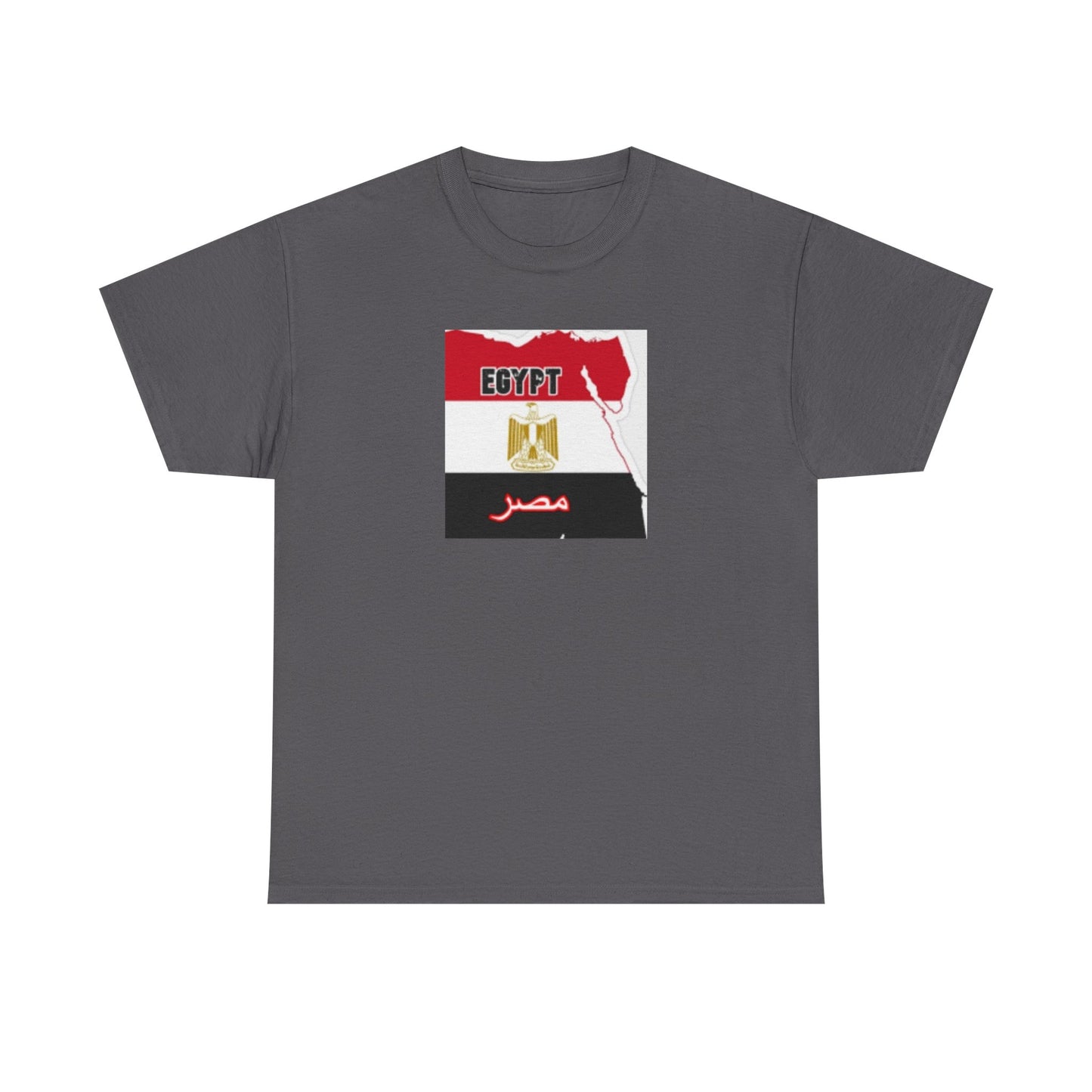 Unisex Heavy Cotton Tee -- Egypt flag and map