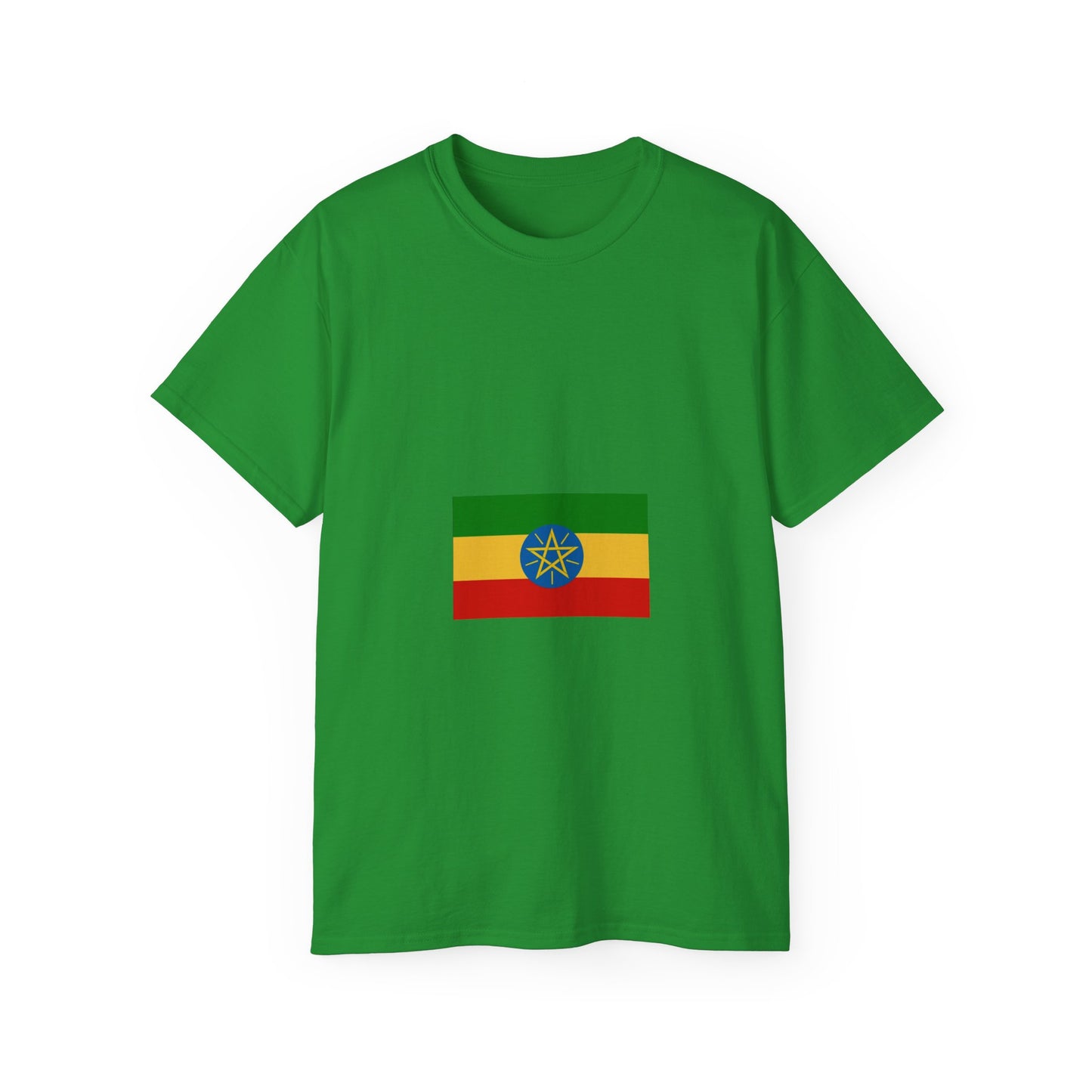 Unisex Ultra Cotton Tee -- Ethiopian Federal Flag Tshirt
