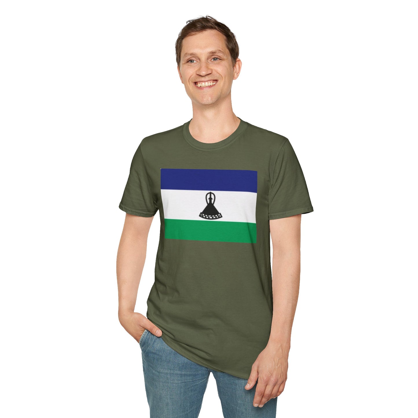Unisex Softstyle T-Shirt -- Lesotho