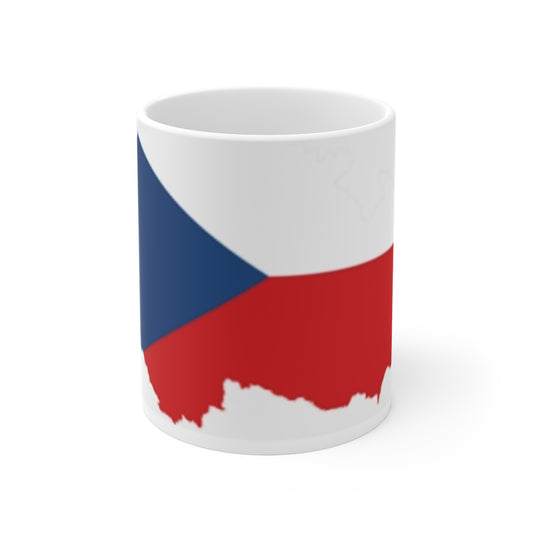 Mug 11oz -- Czechia flag and map