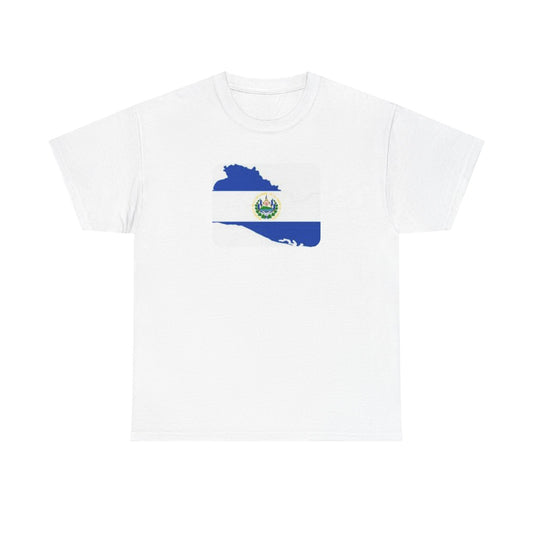 Unisex Heavy Cotton Tee -- el Salvador flag and map