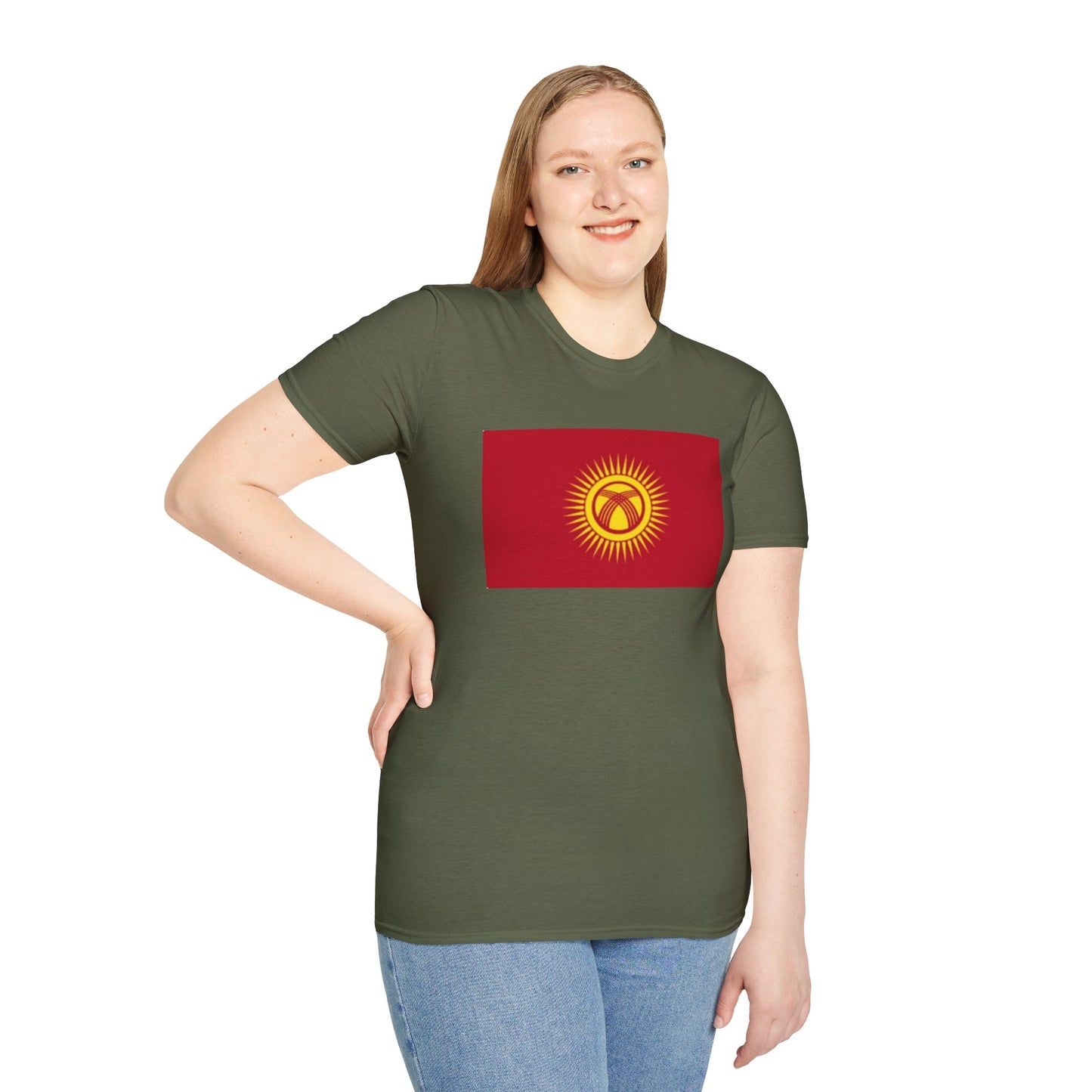 Unisex Softstyle T-Shirt -- Kyrgyzstan