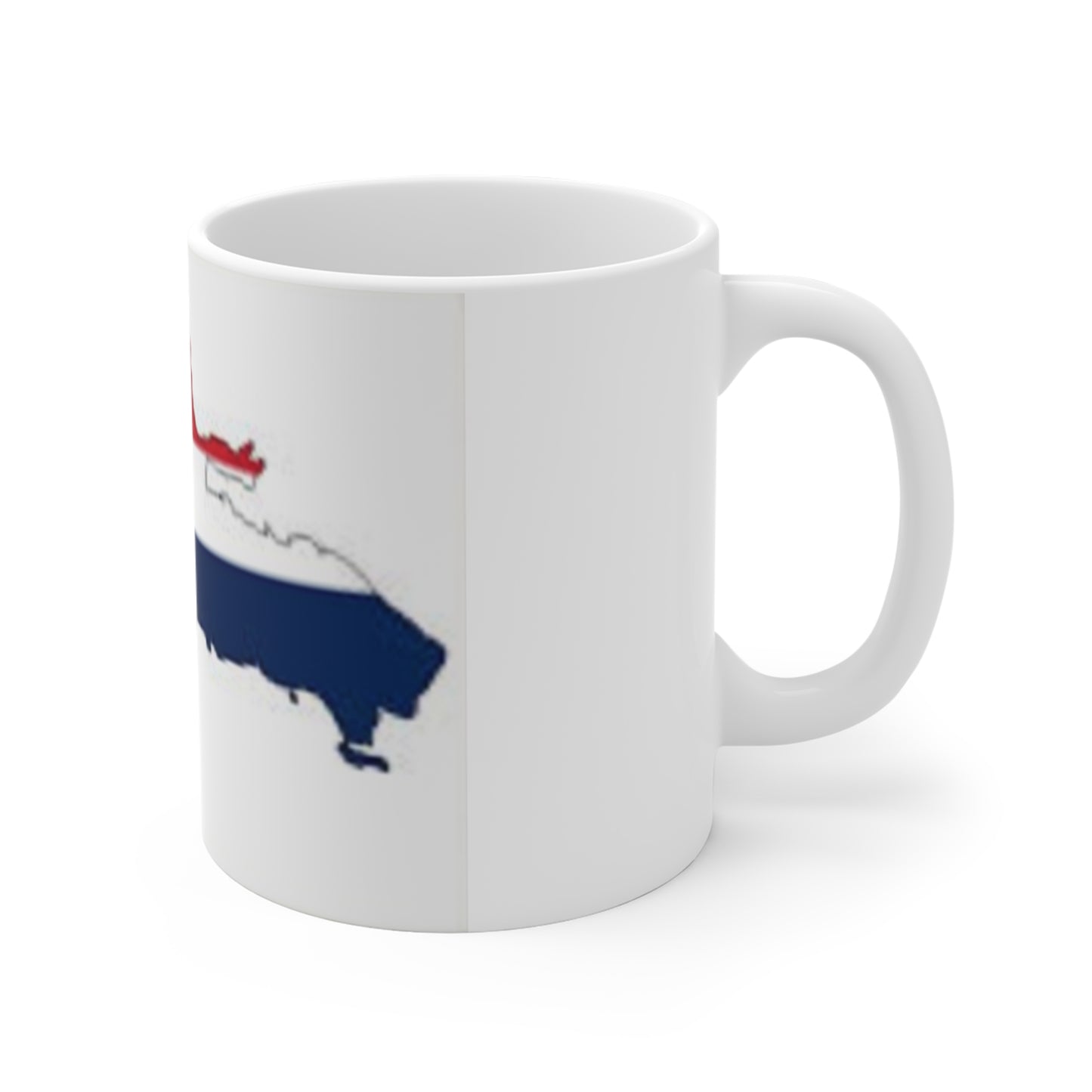 Mug 11oz -- Dominican Republic flag and map