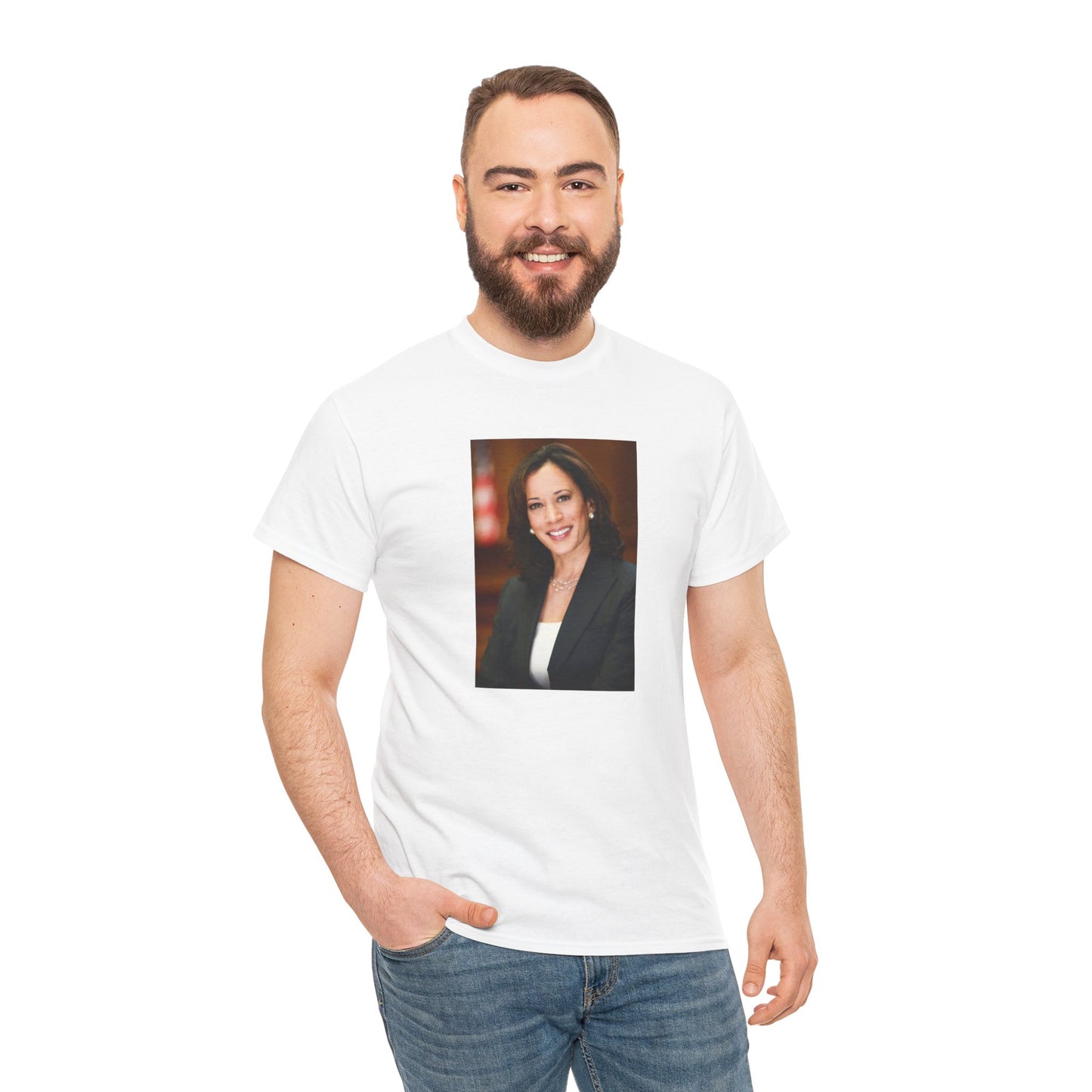 Unisex Heavy Cotton Tee -- Kamala Harris 2024