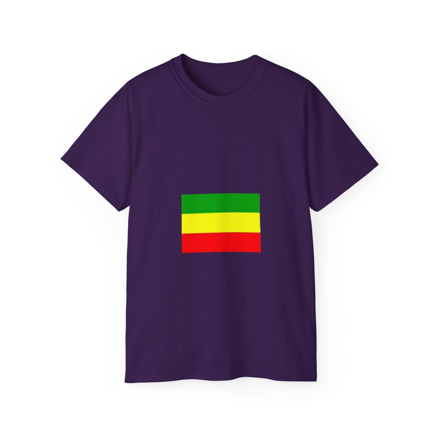 Unisex Ultra Cotton Tee - Ethiopan Flag no star