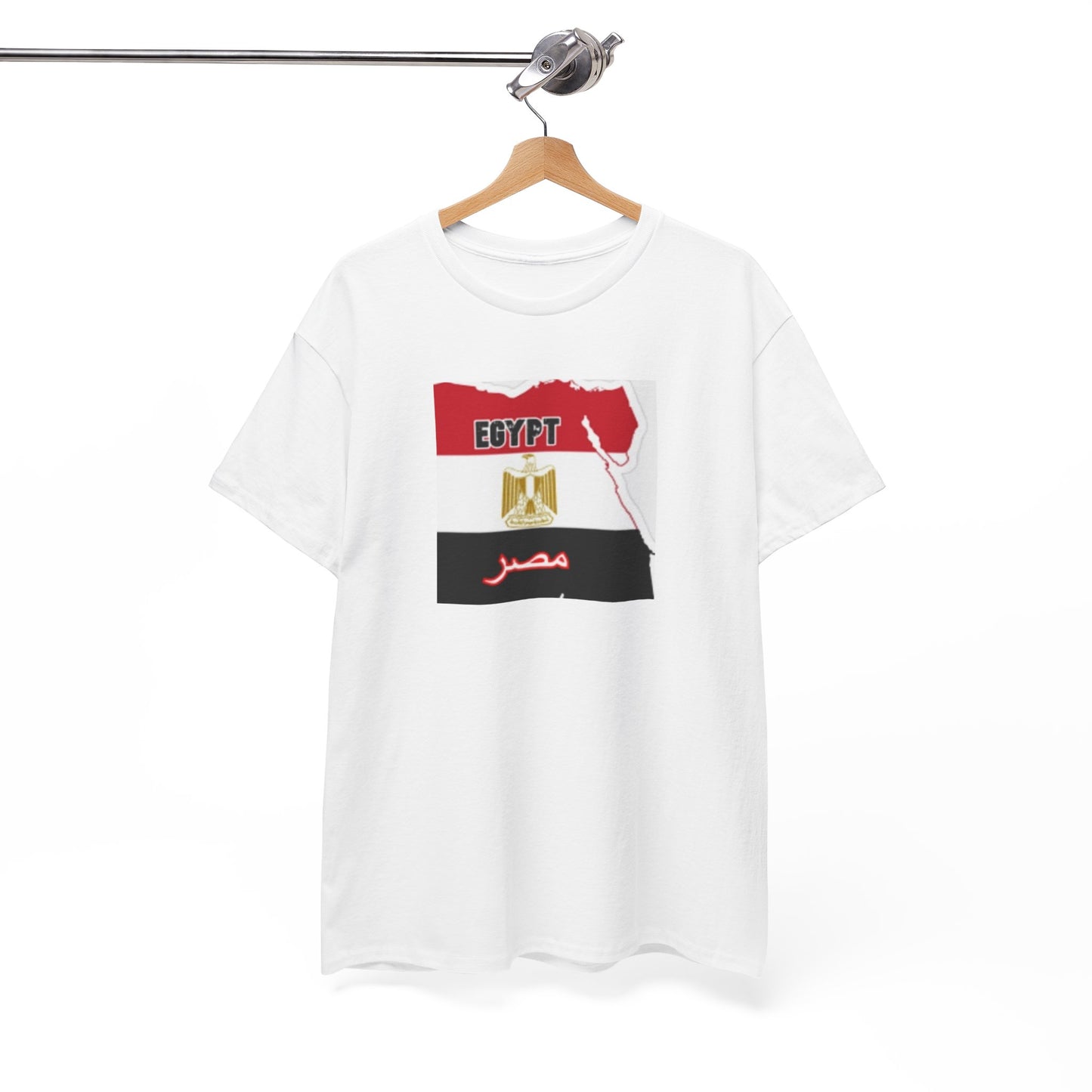 Unisex Heavy Cotton Tee -- Egypt flag and map