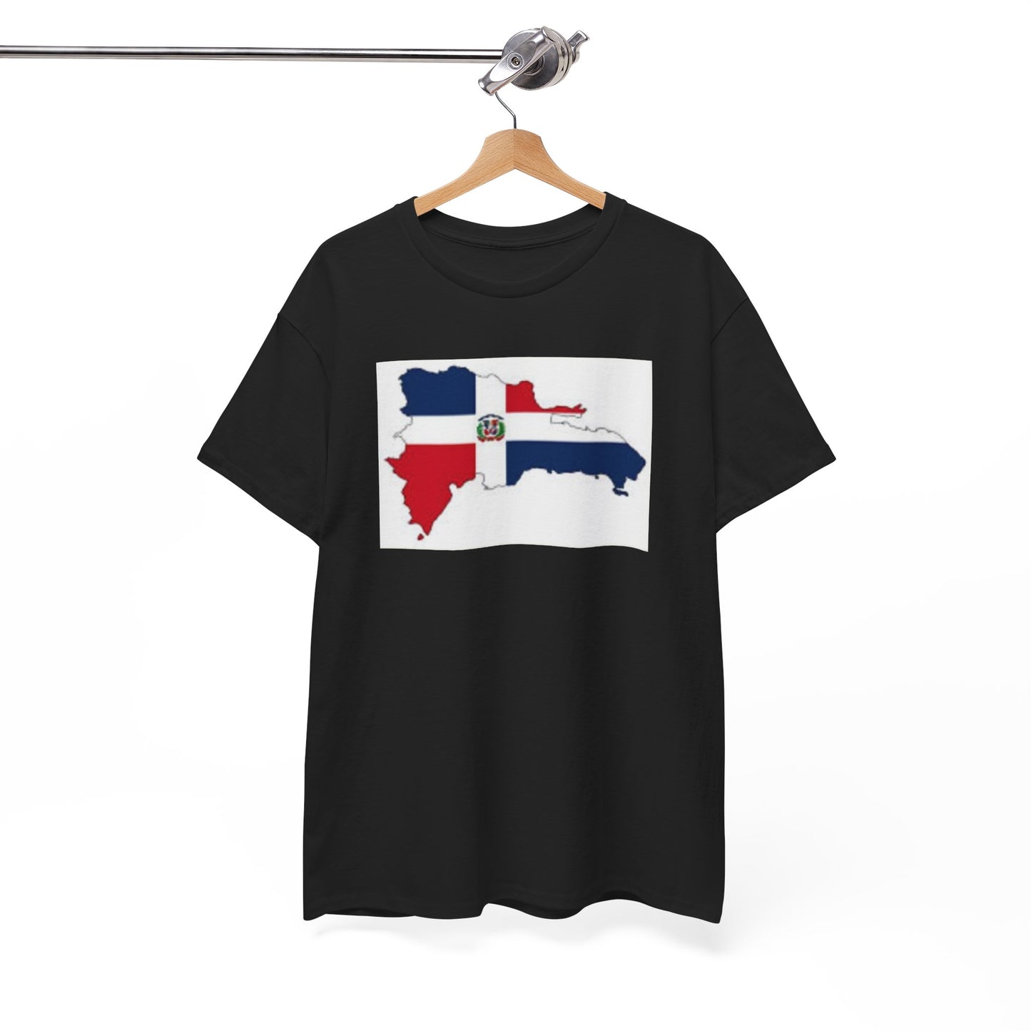 Unisex Heavy Cotton Tee -- Dominican Republic flag and map