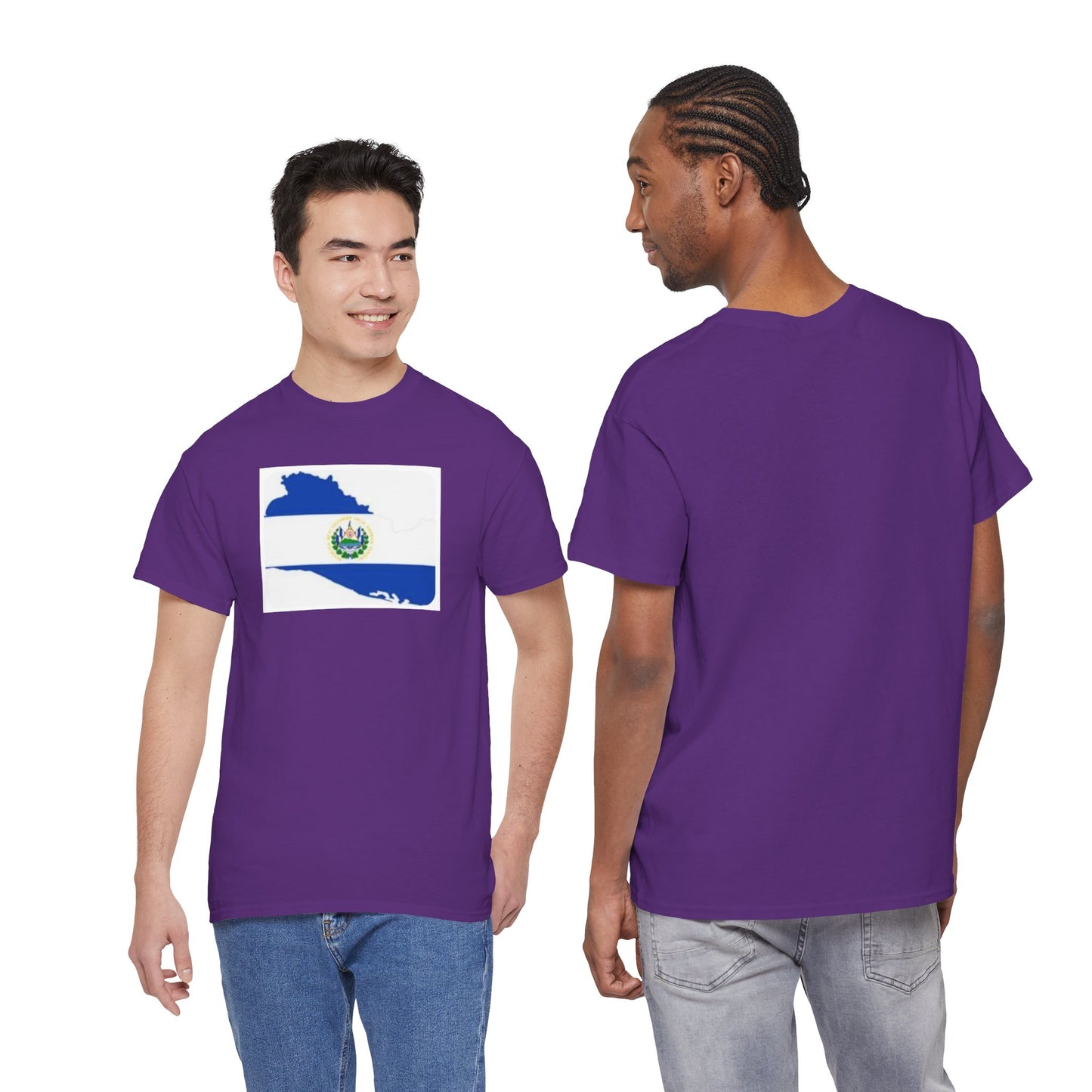 Unisex Heavy Cotton Tee -- el Salvador flag and map