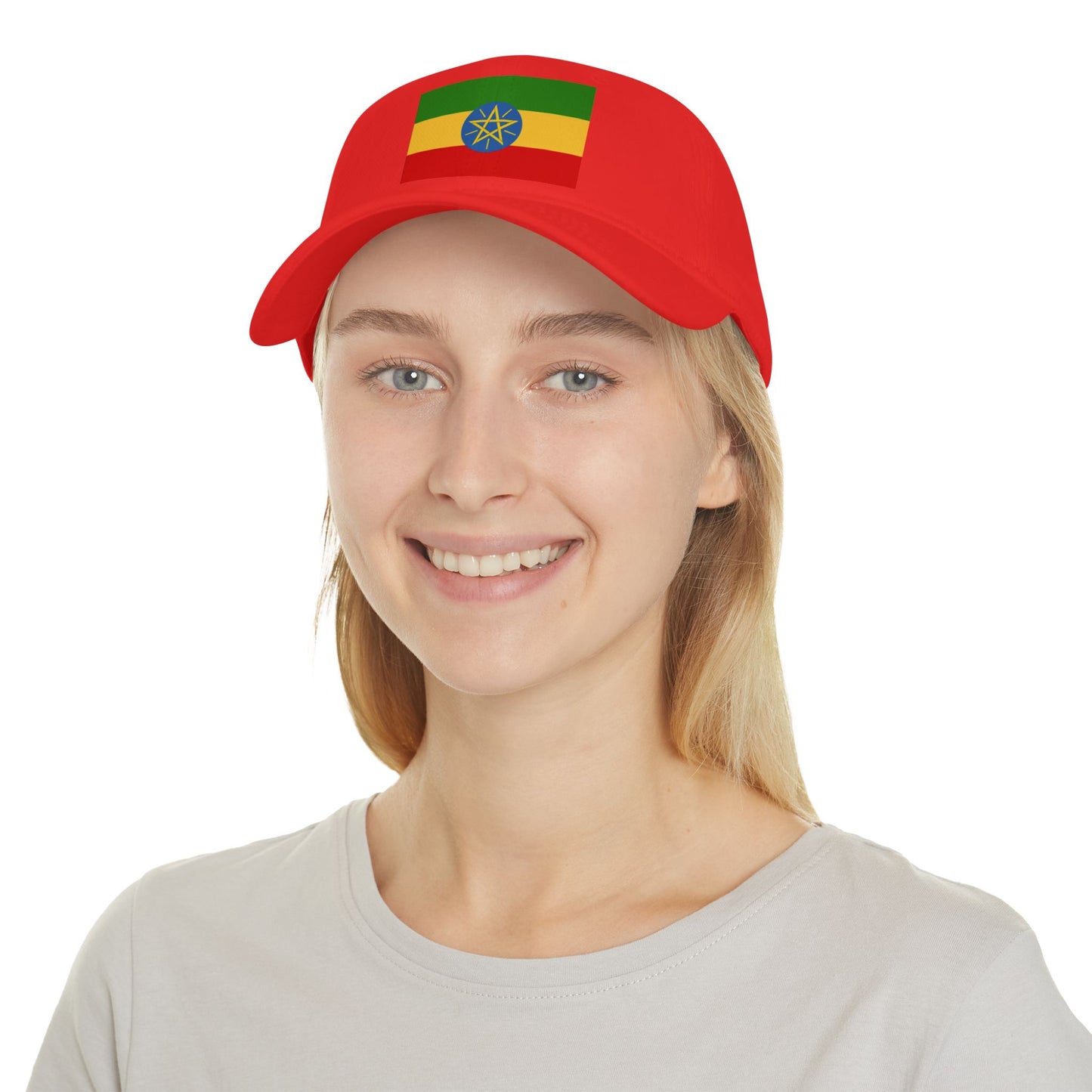Low Profile Baseball Cap -- Ethiopian Federal Flag