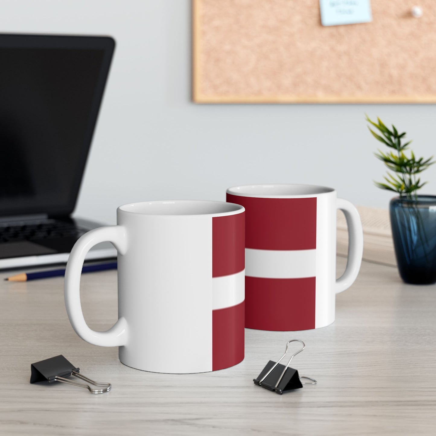 Ceramic Mug 11oz -- Latvia