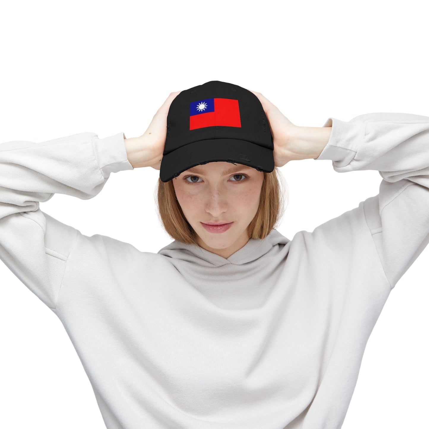 Unisex Distressed Cap -- Taiwan