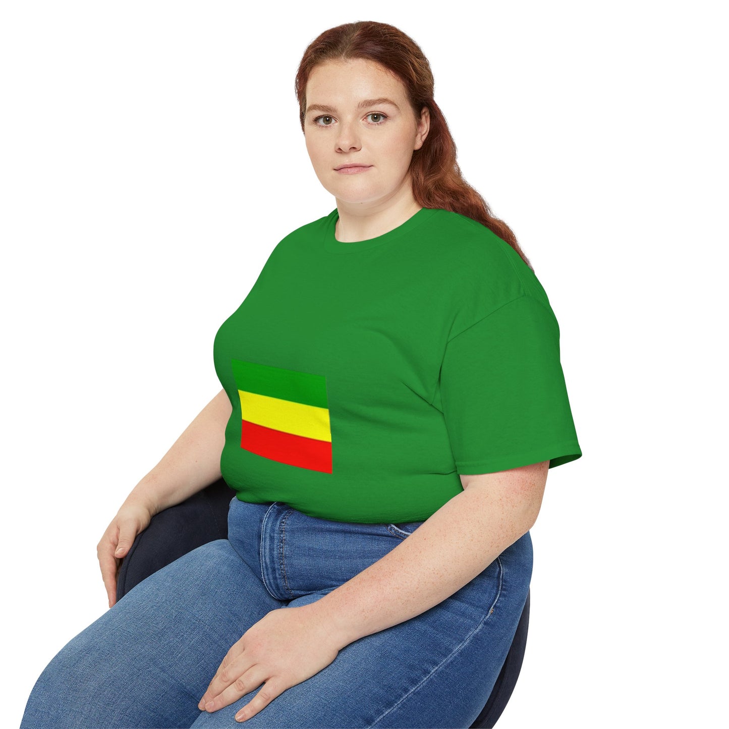 Unisex Ultra Cotton Tee - Ethiopan Flag no star