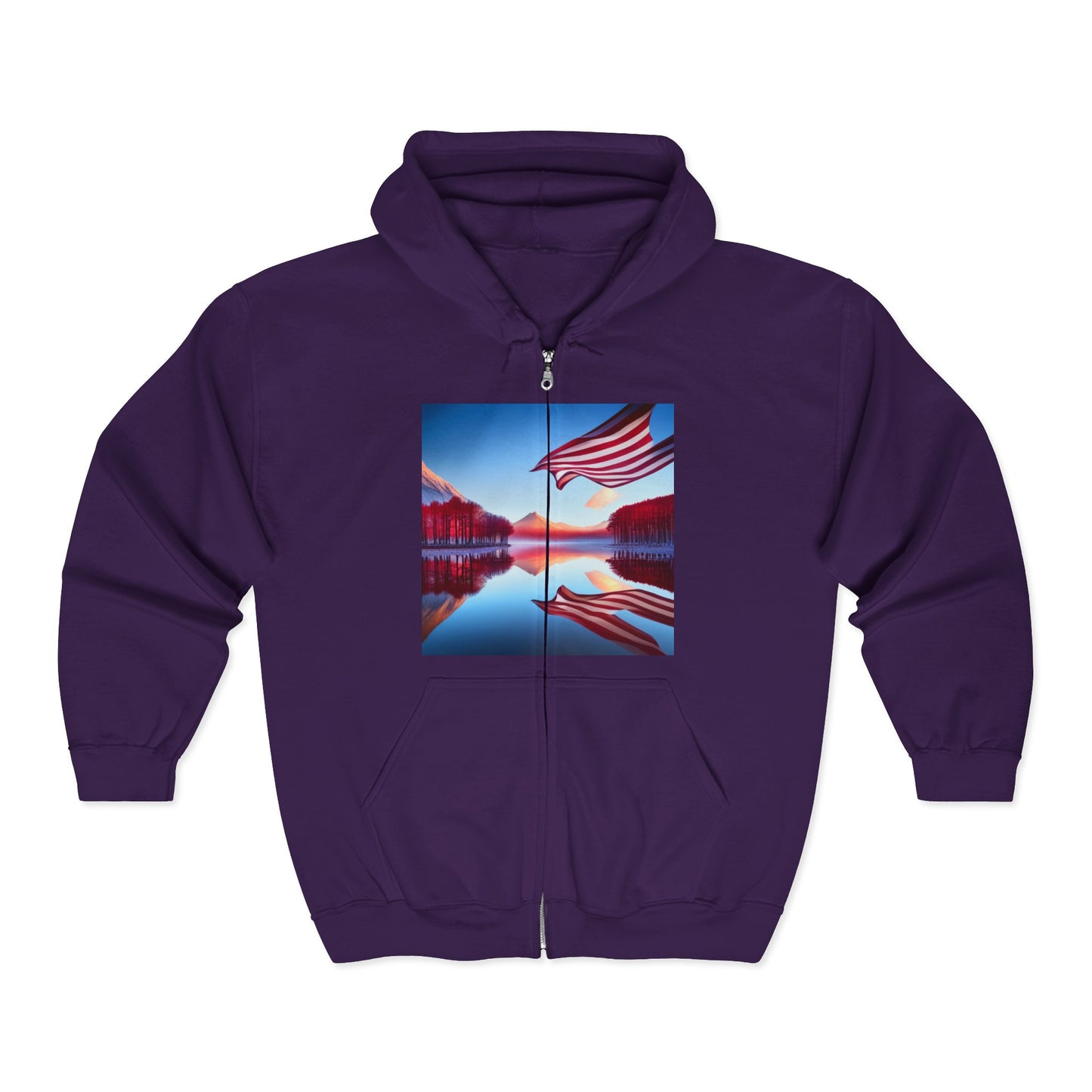 Unisex Heavy Blend™ Full Zip Hooded Sweatshirt ,-- USA