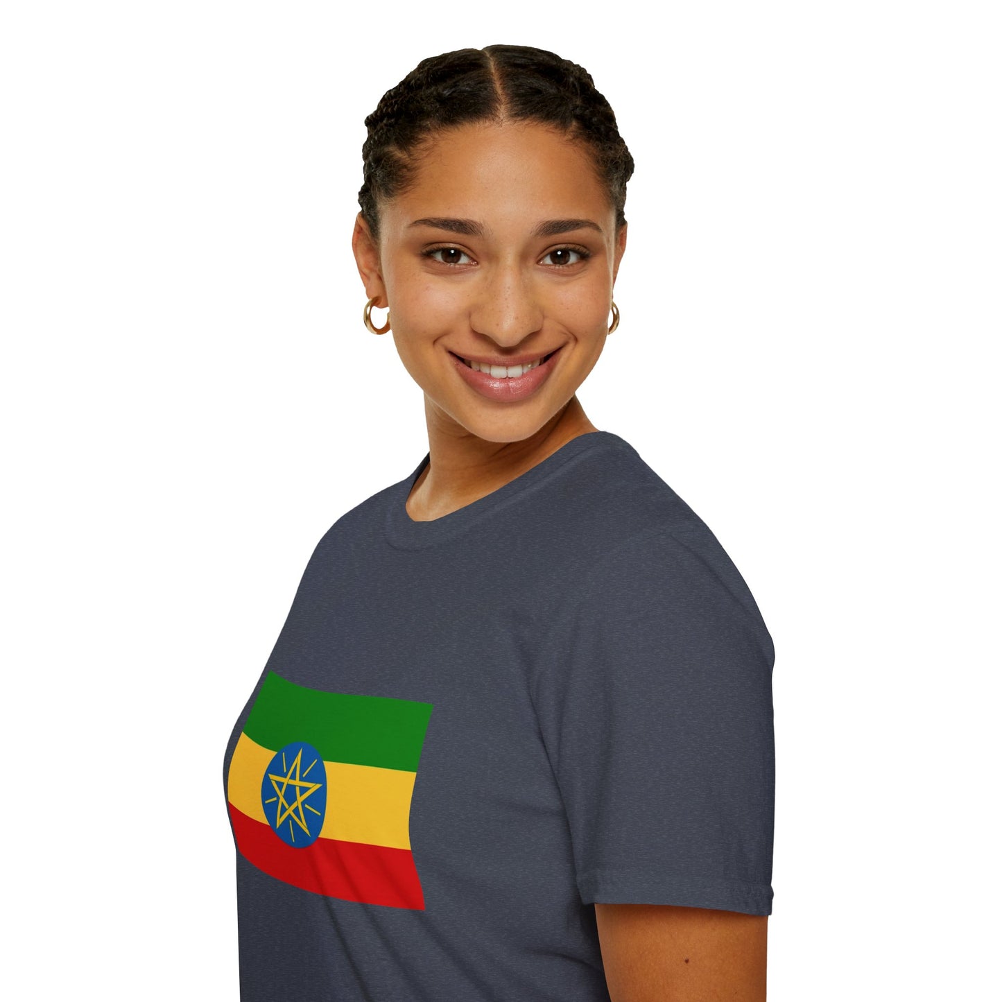 Unisex Softstyle T-Shirt -- Ethiopia Federal Flag