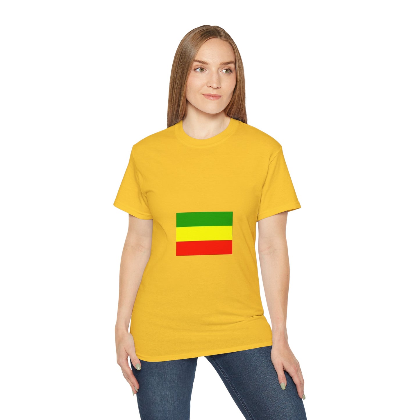 Unisex Ultra Cotton Tee - Ethiopan Flag no star