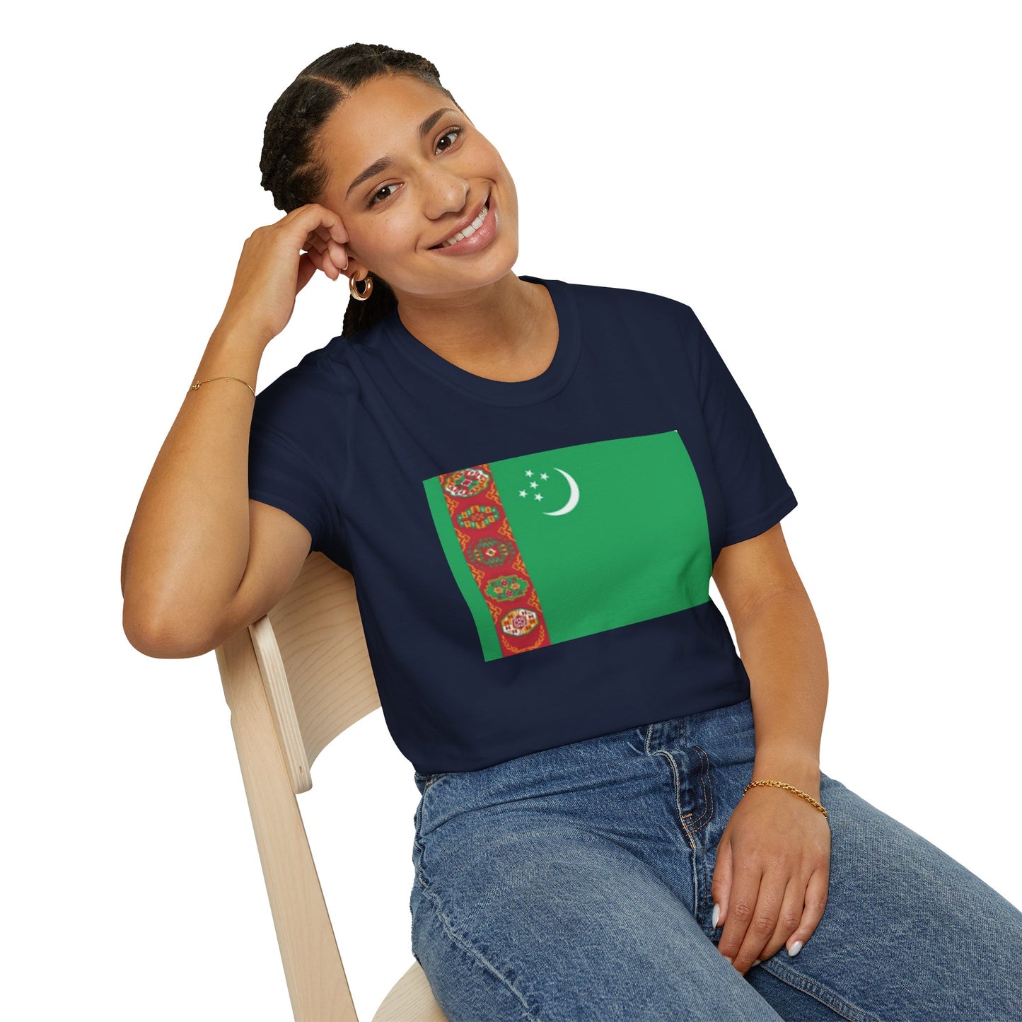 Unisex Softstyle T-Shirt -- Turkmenistan