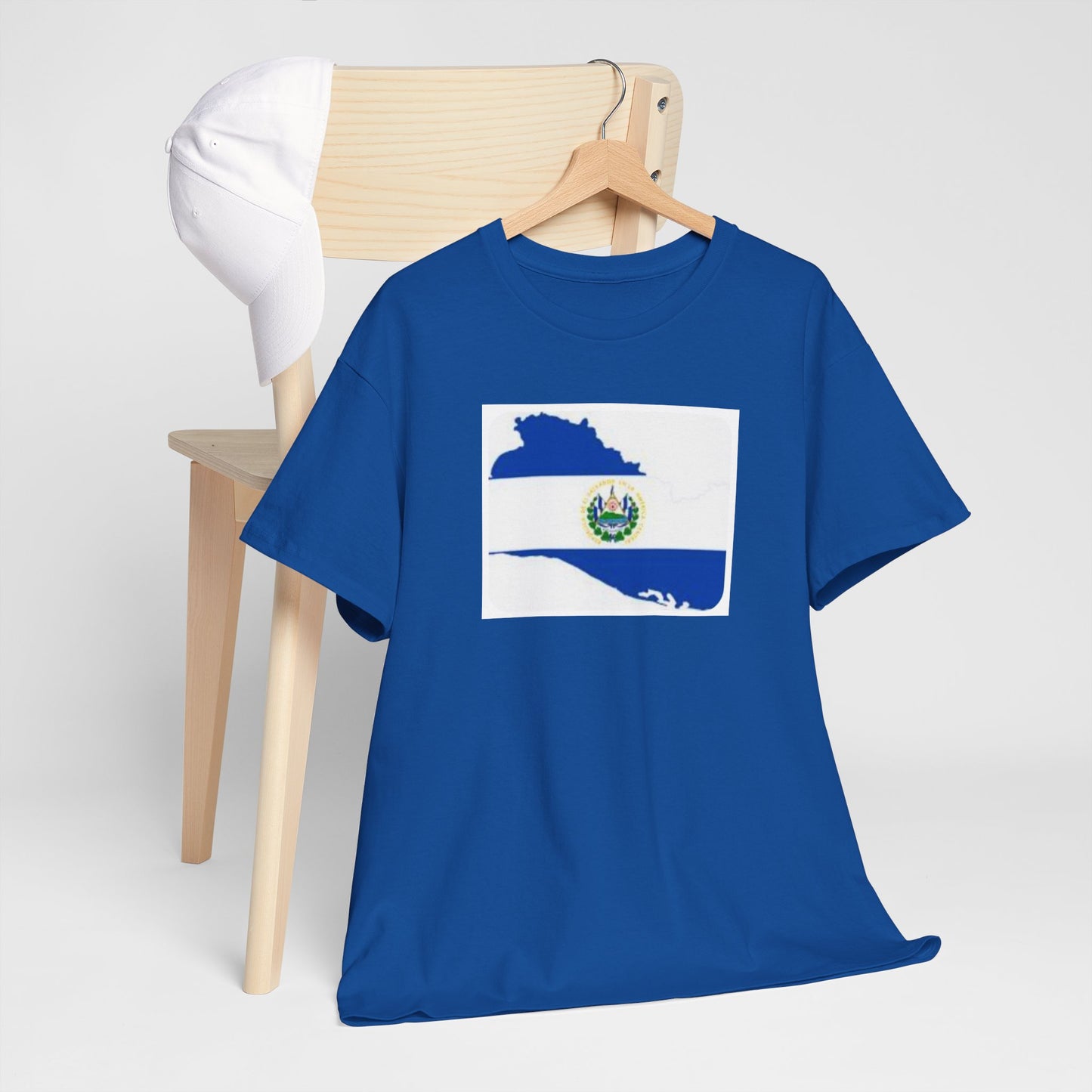 Unisex Heavy Cotton Tee -- el Salvador flag and map
