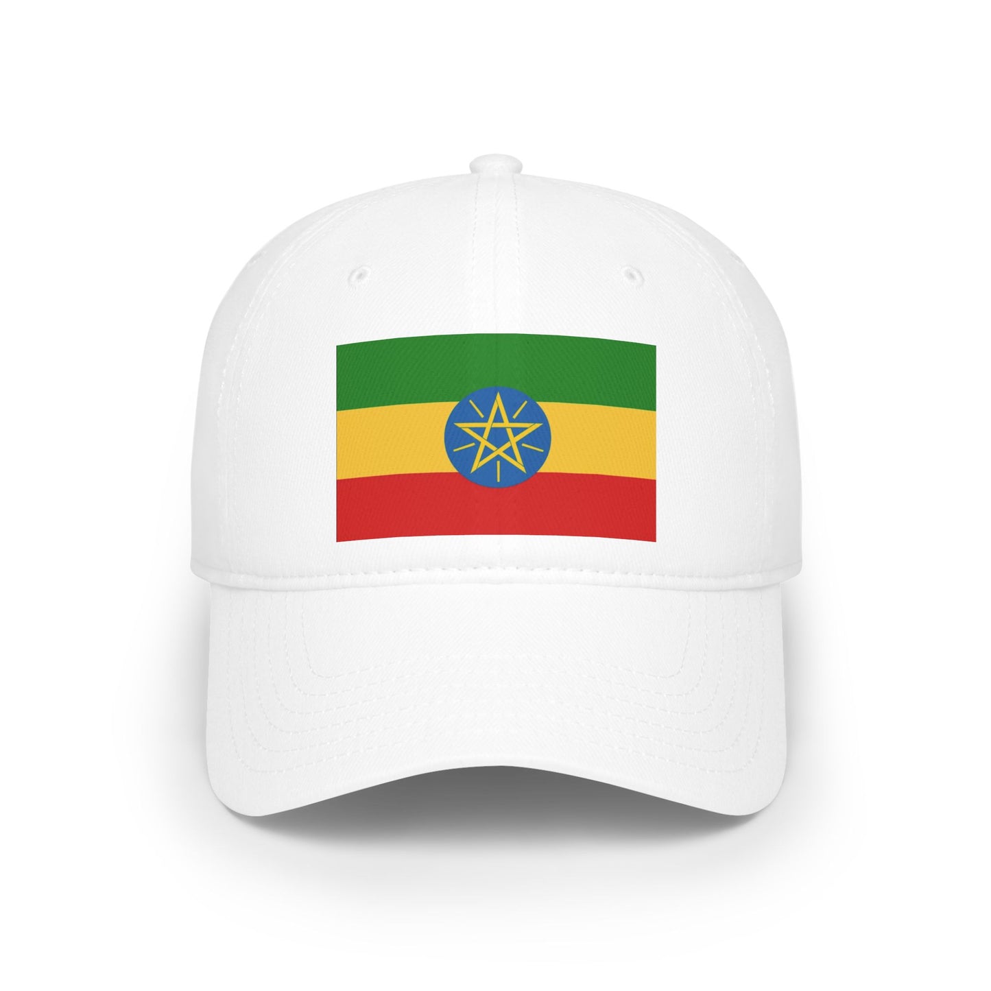 Low Profile Baseball Cap -- Ethiopan Flag